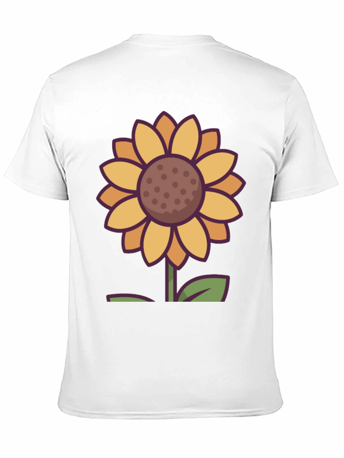 Black Sunflower Graphic Tee - Unisex Black T-Shirt view 11