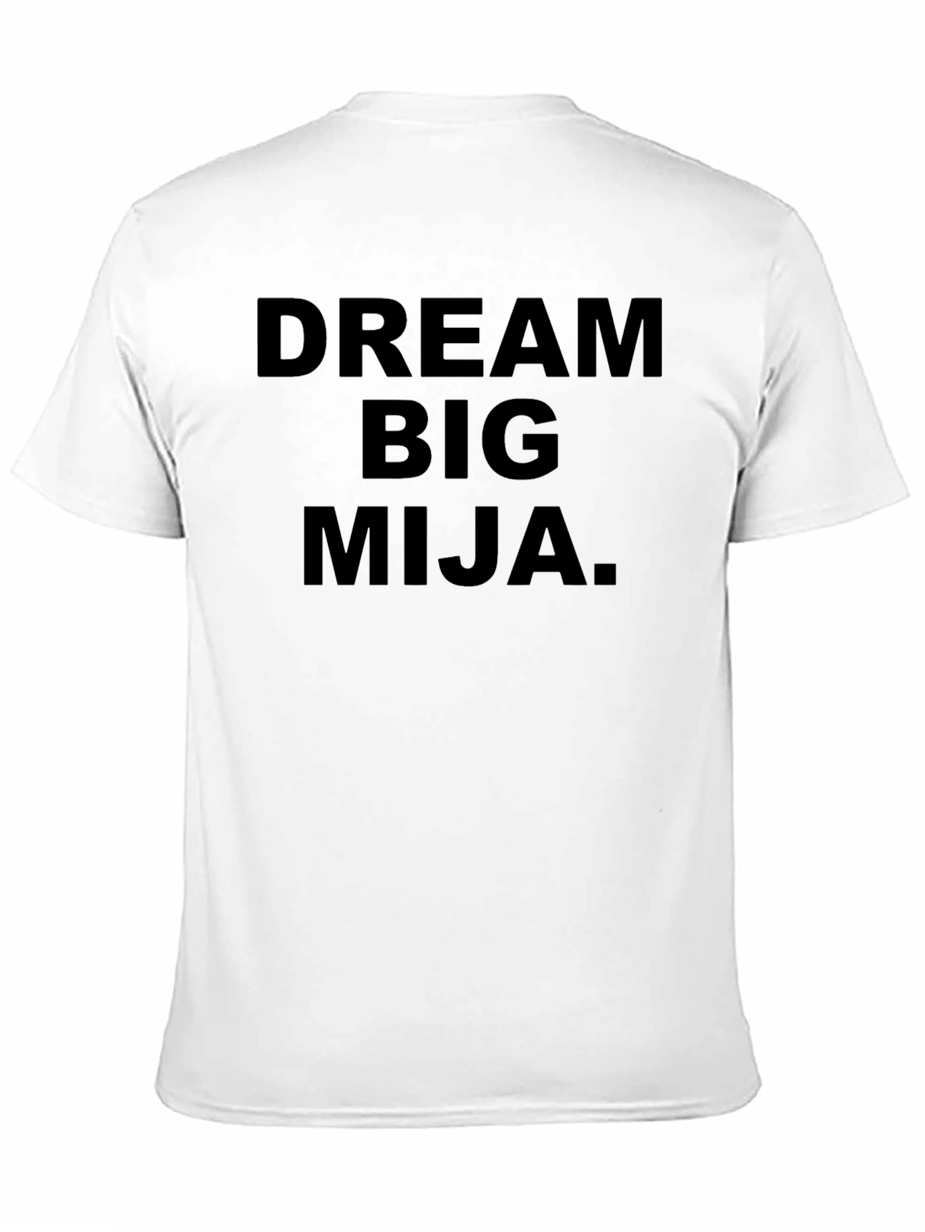 Black Dream Big Mija Graphic Tee - Inspirational Black T-Shirt view 11