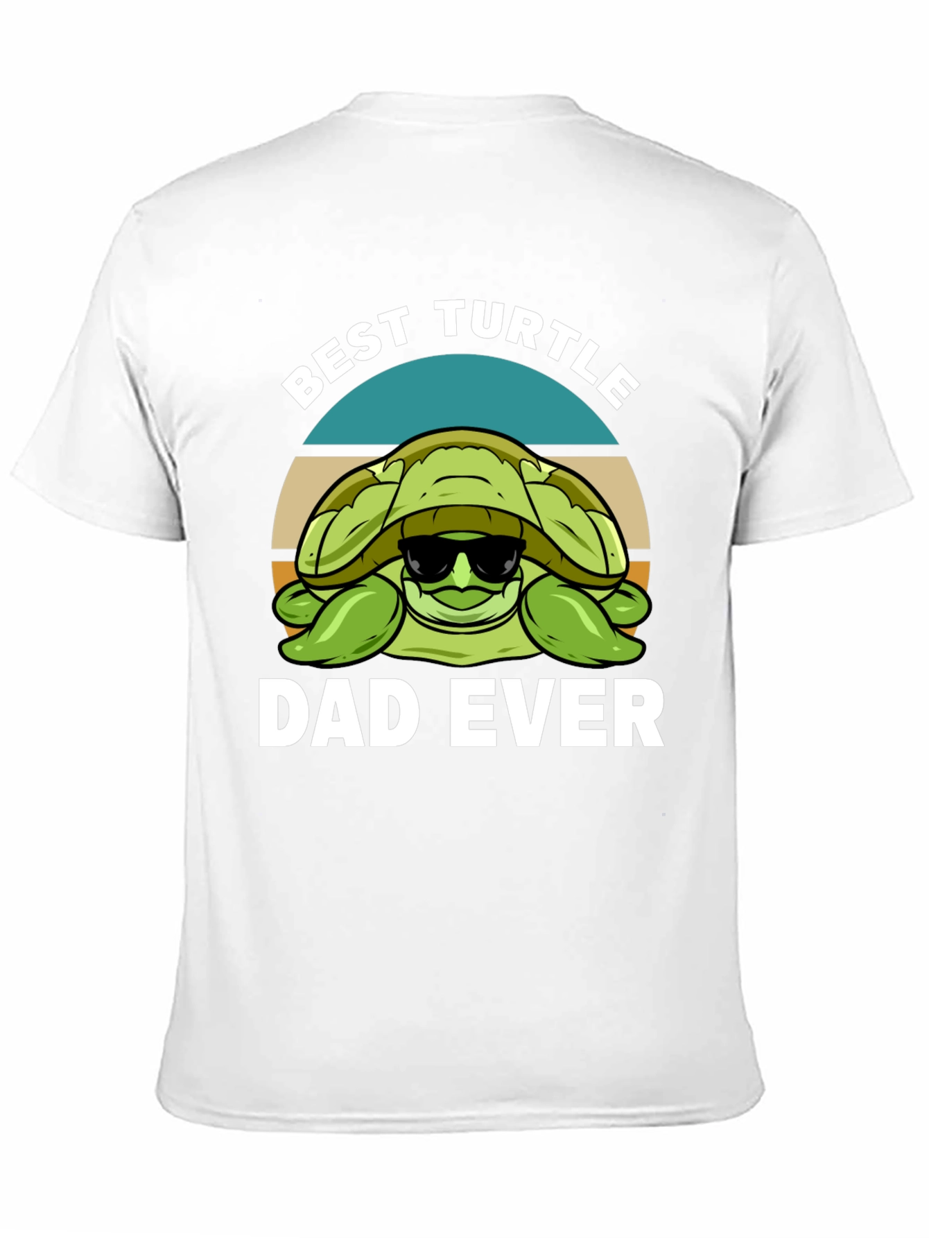 Black Best Turtle Dad Ever Graphic T-Shirt view 11