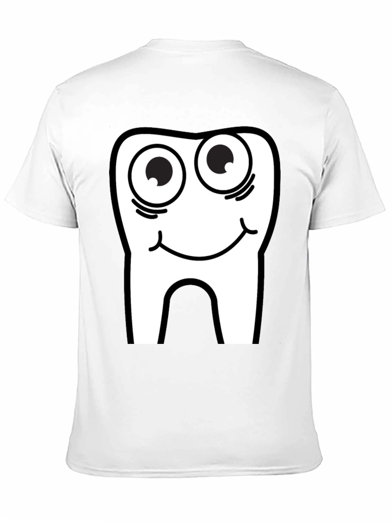 Black Funny Tooth Graphic Tee - Black Cotton T-Shirt view 11