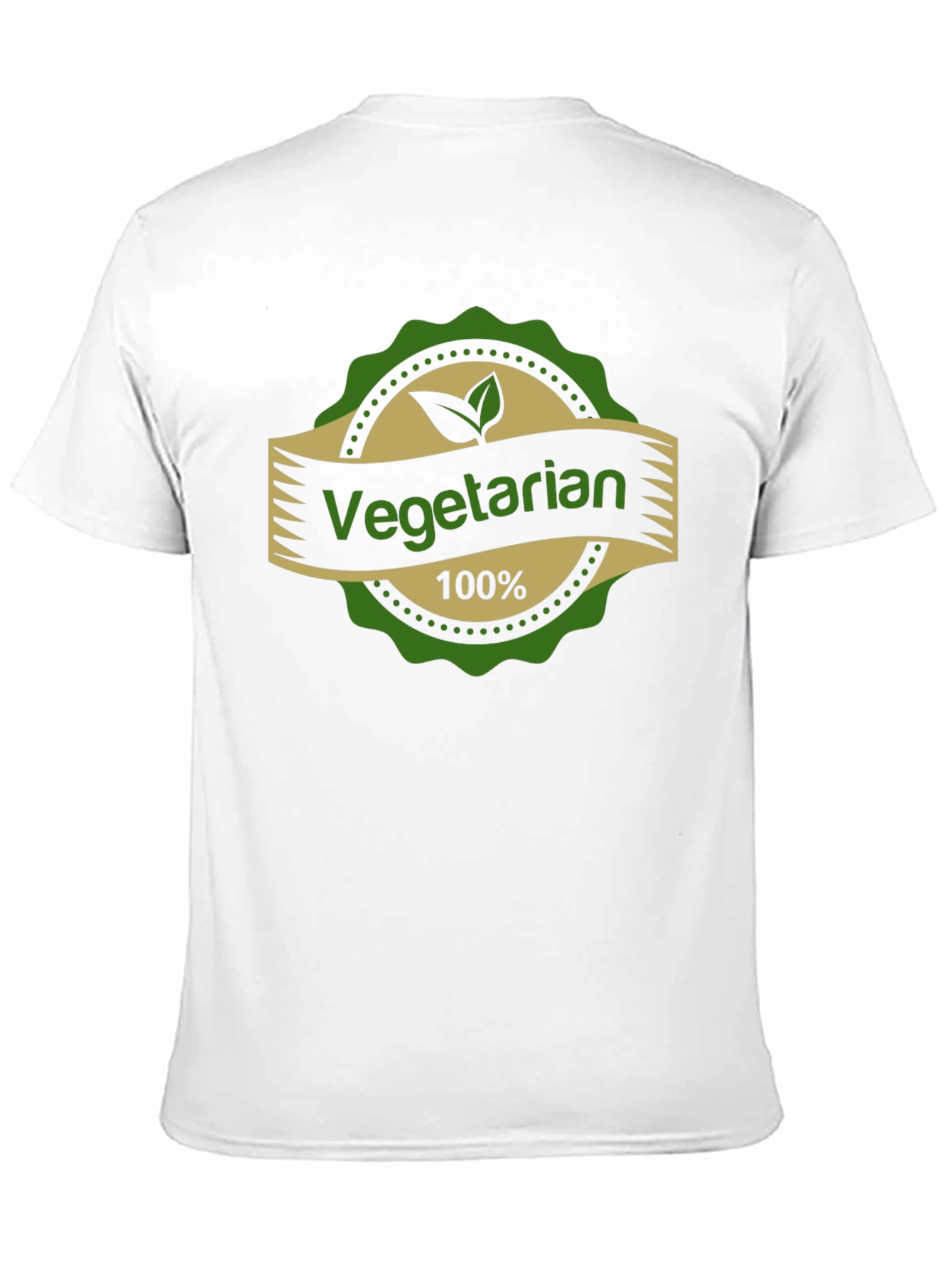 Black Vegetarian 100% T-Shirt view 11