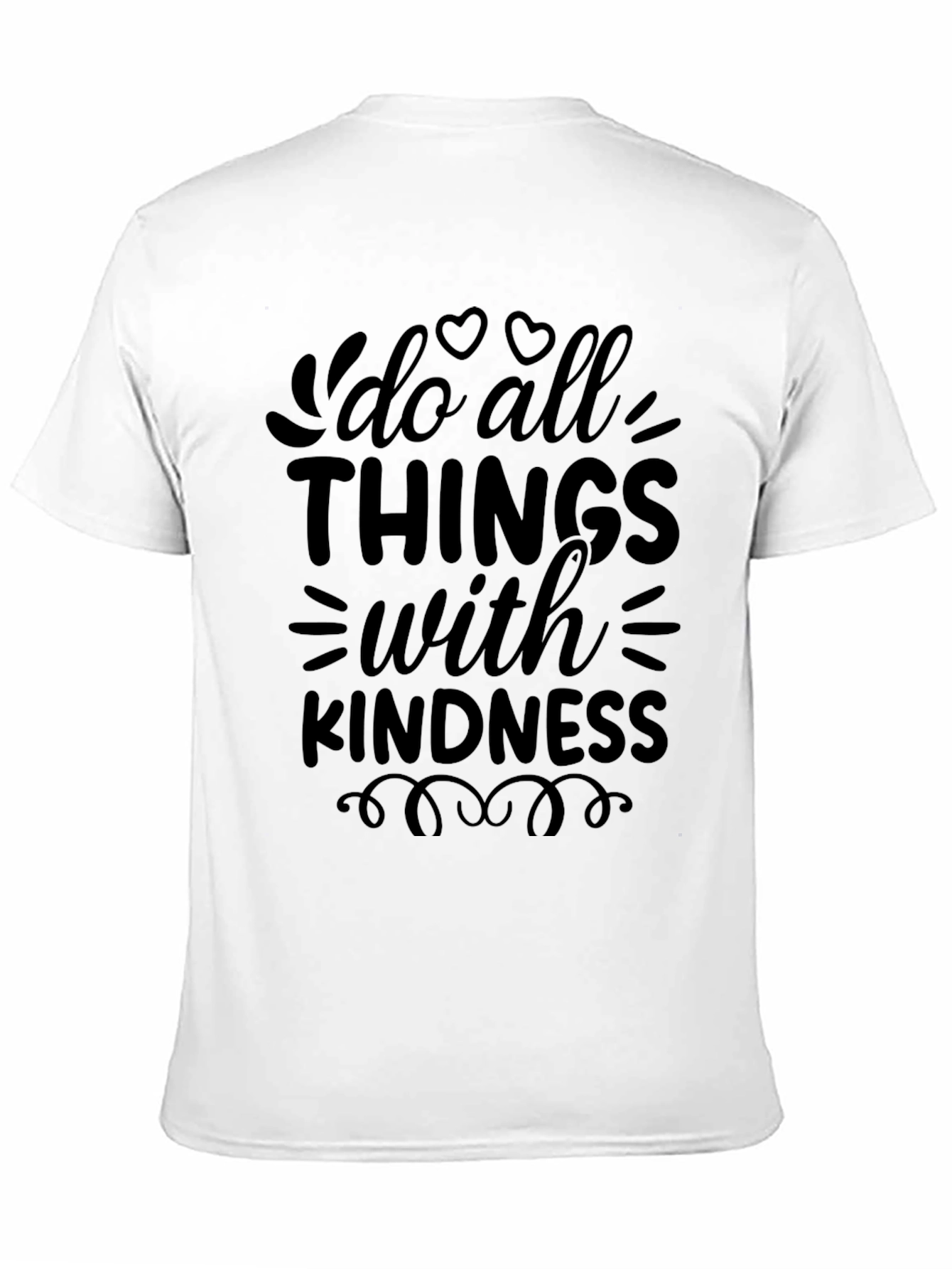 Black Kindness Graphic Tee - Black Casual Shirt view 11
