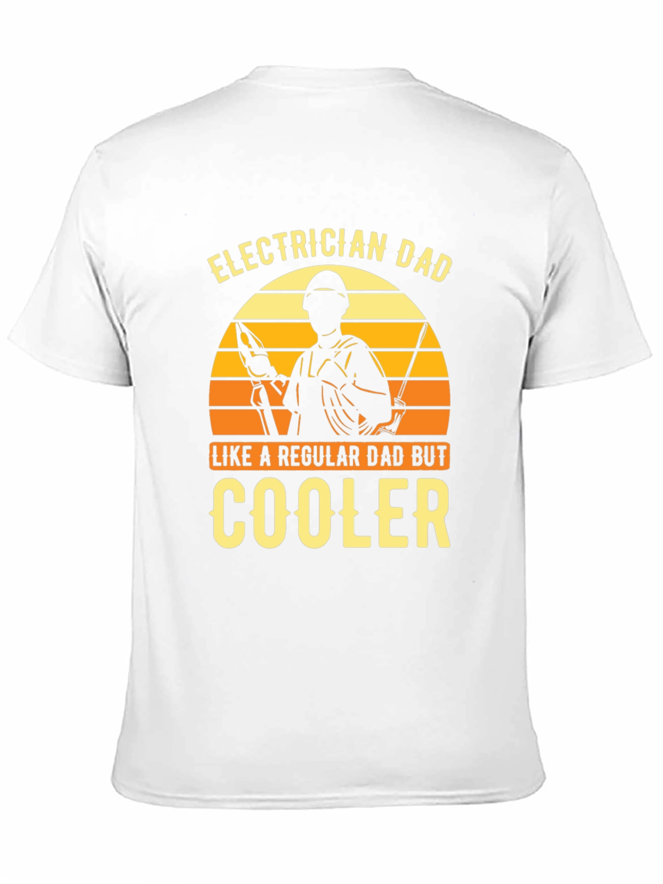 Black Electrician Dad - Cooler Graphic T-Shirt view 11