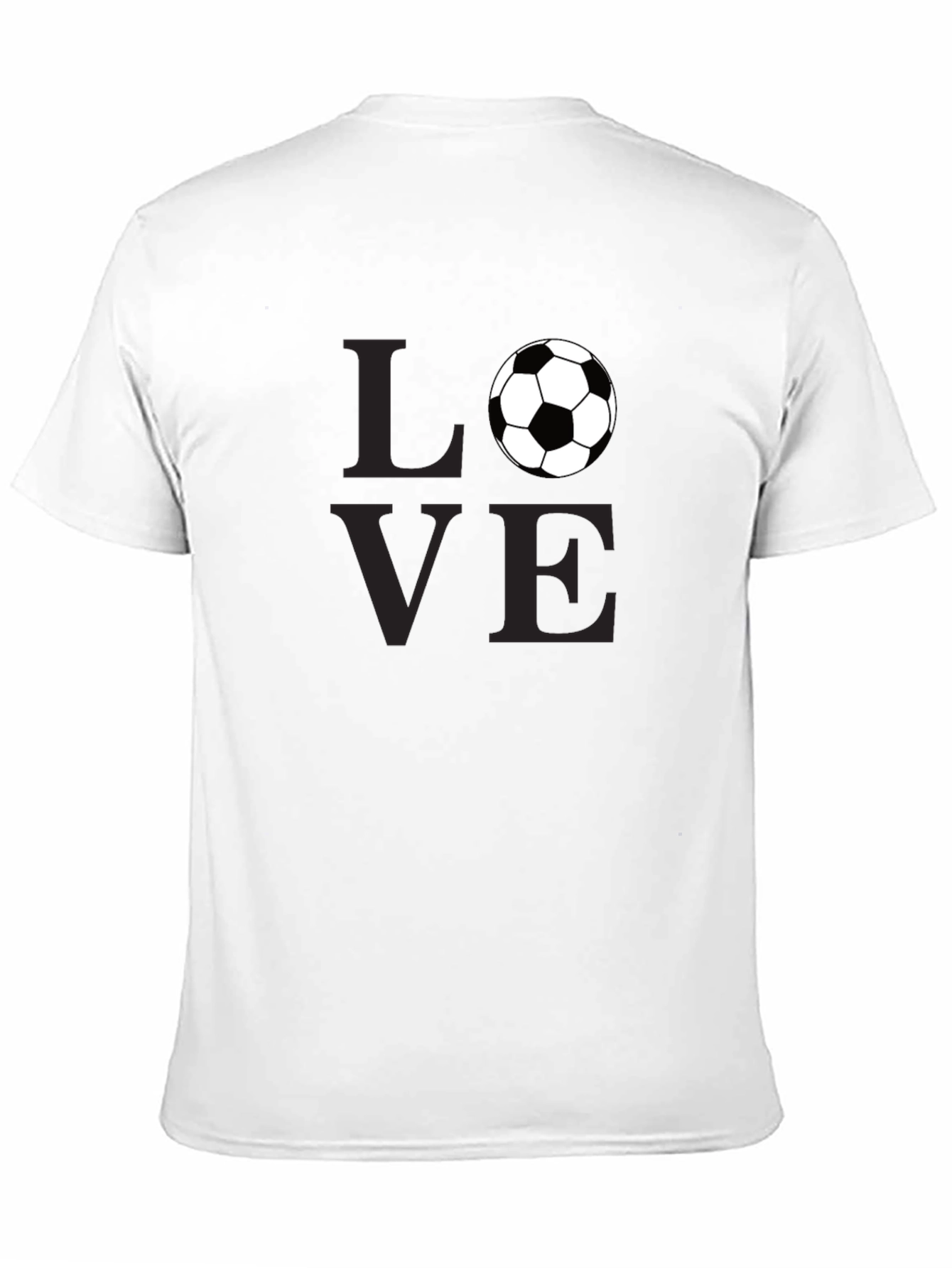 Black Love Soccer Graphic T-Shirt view 11