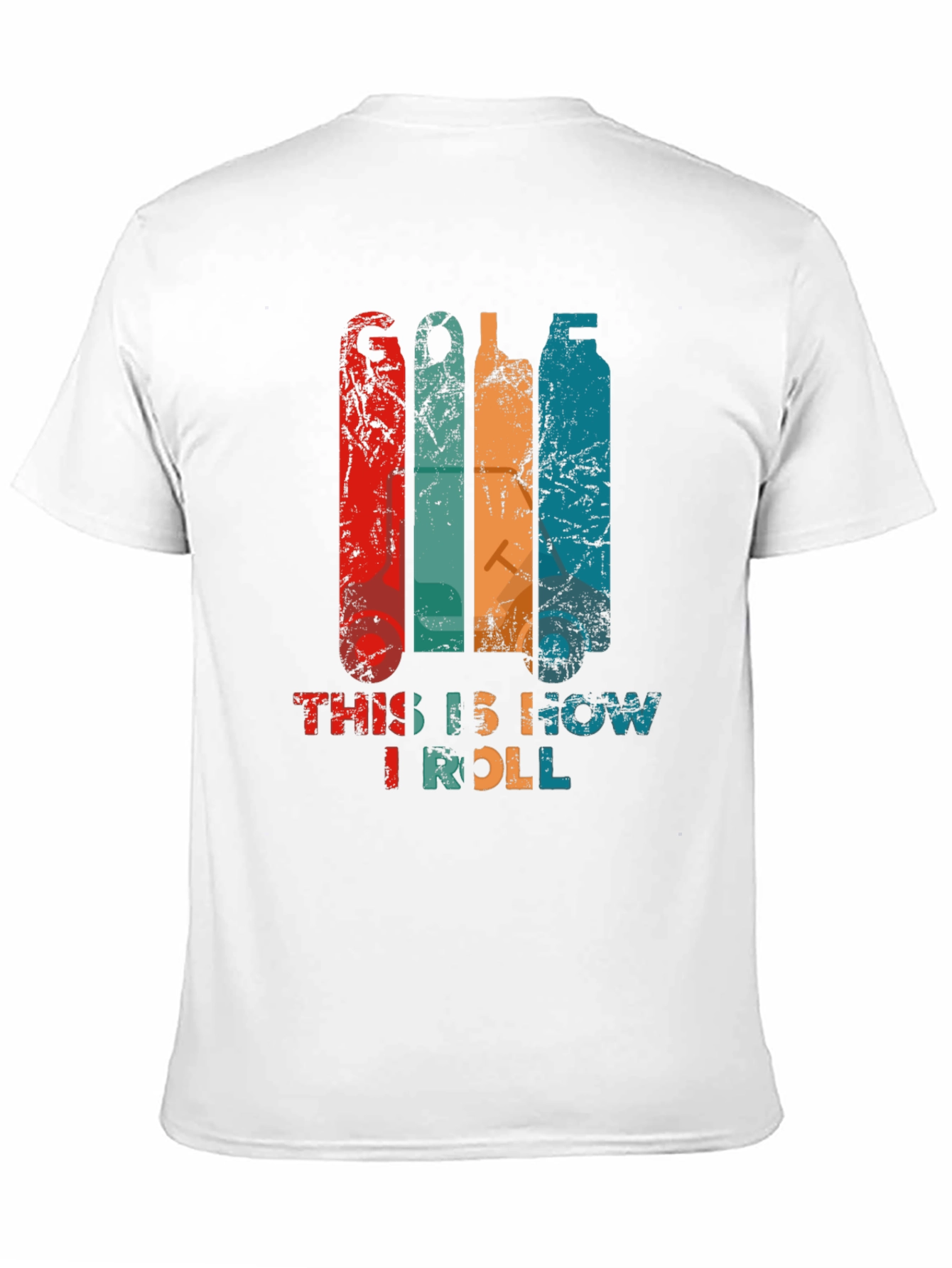 Black Golf This is How I Roll Black T-Shirt view 11