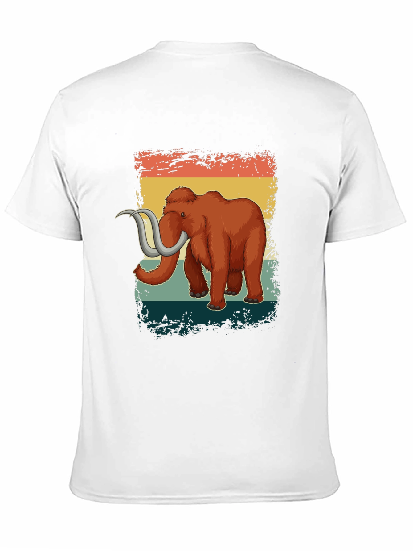 Black Retro Mammoth Graphic T-Shirt Vintage Style Tee view 11