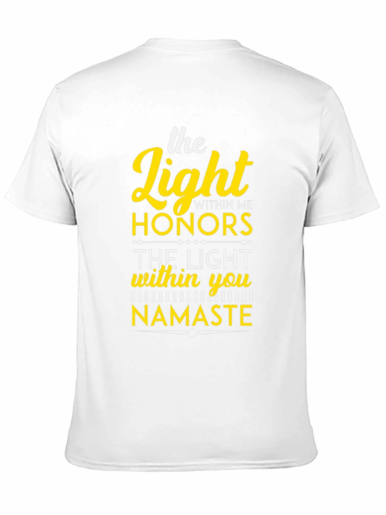 Black The Light Within Namaste Black T-Shirt view 11