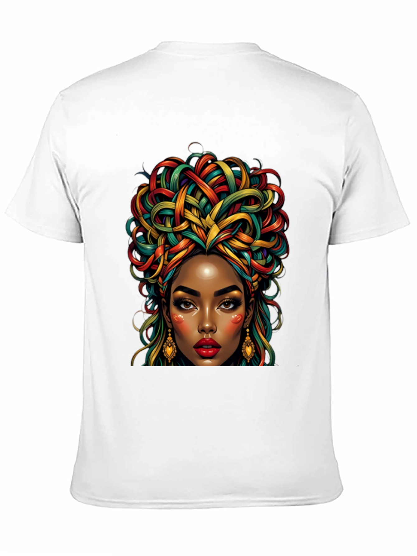 Black T-Shirt - Woman Portrait - 11