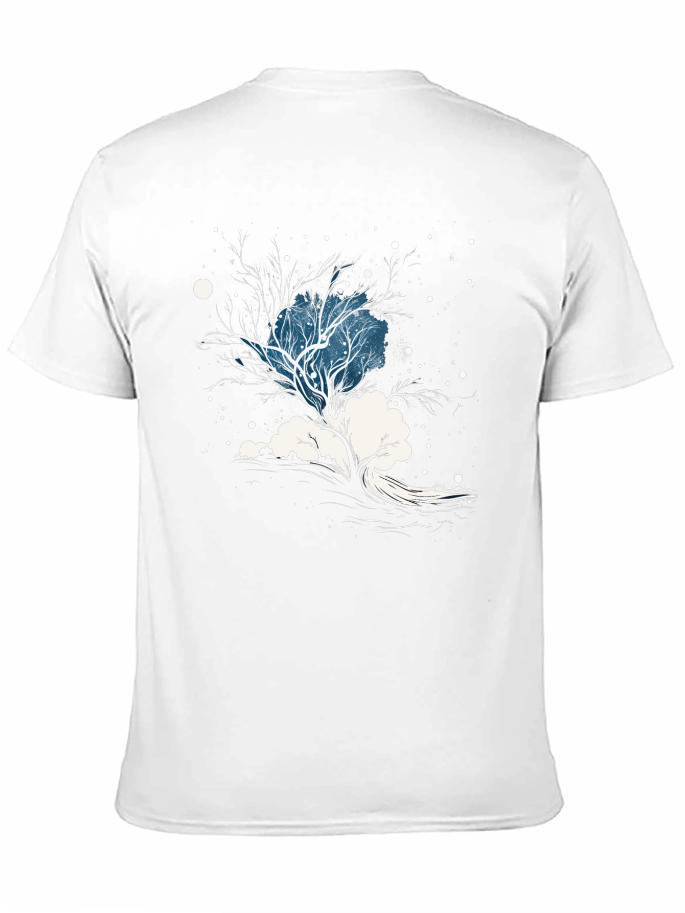 Black Winter Tree Graphic Tee - Stylish Black Cotton Blend view 11