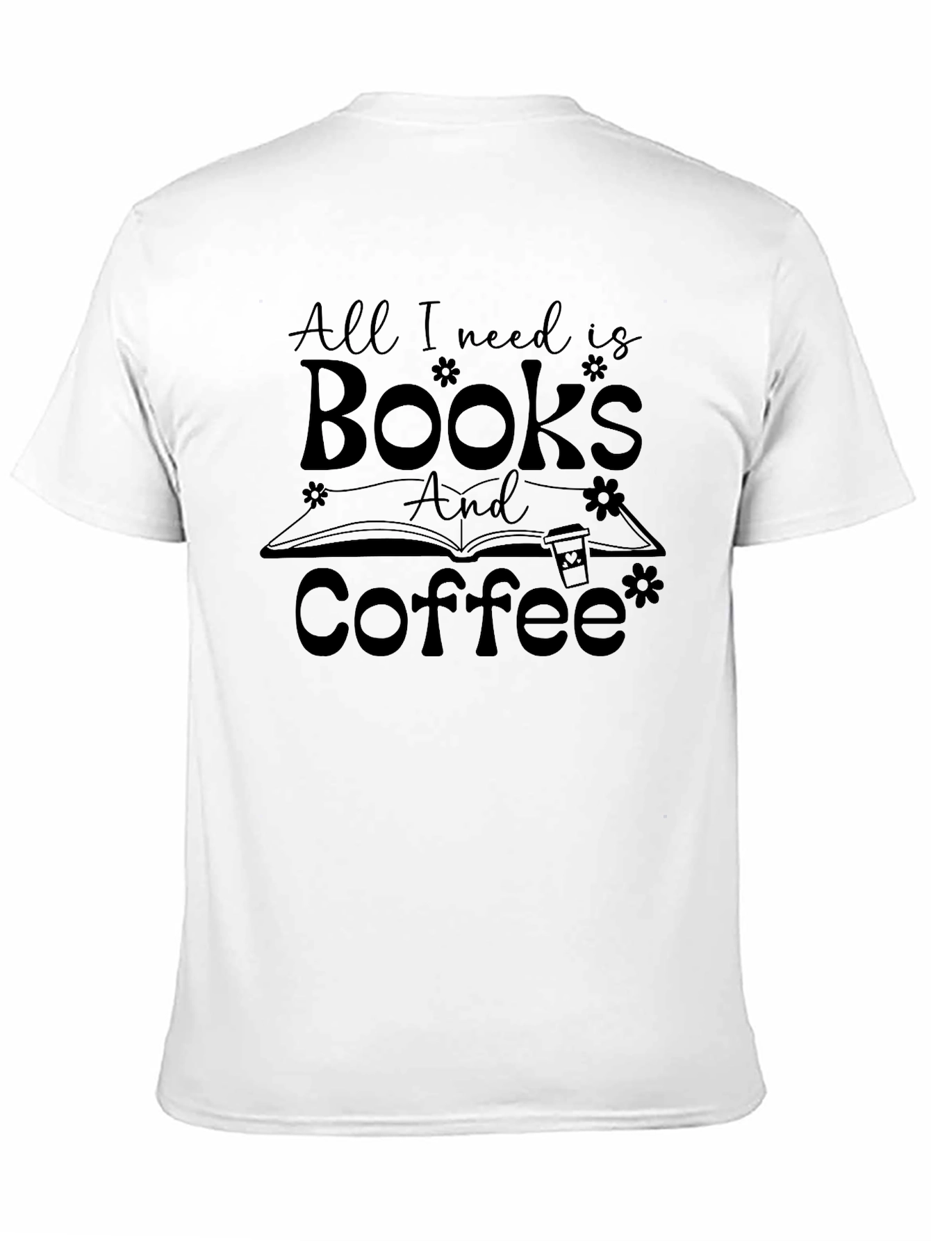 Black Books and Coffee Graphic T-Shirt view 11