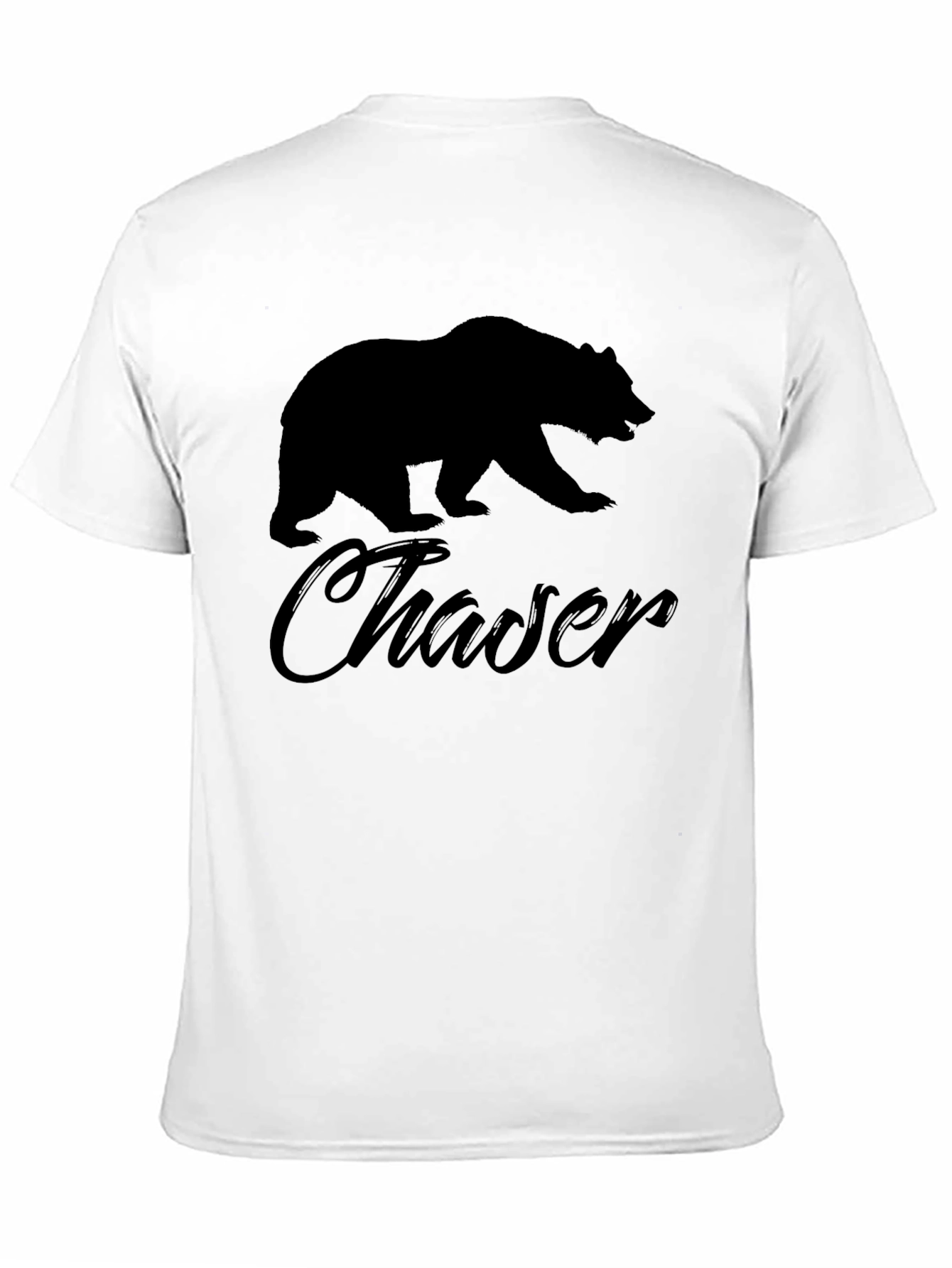Black Bear Chaser Black T-Shirt for Men view 11