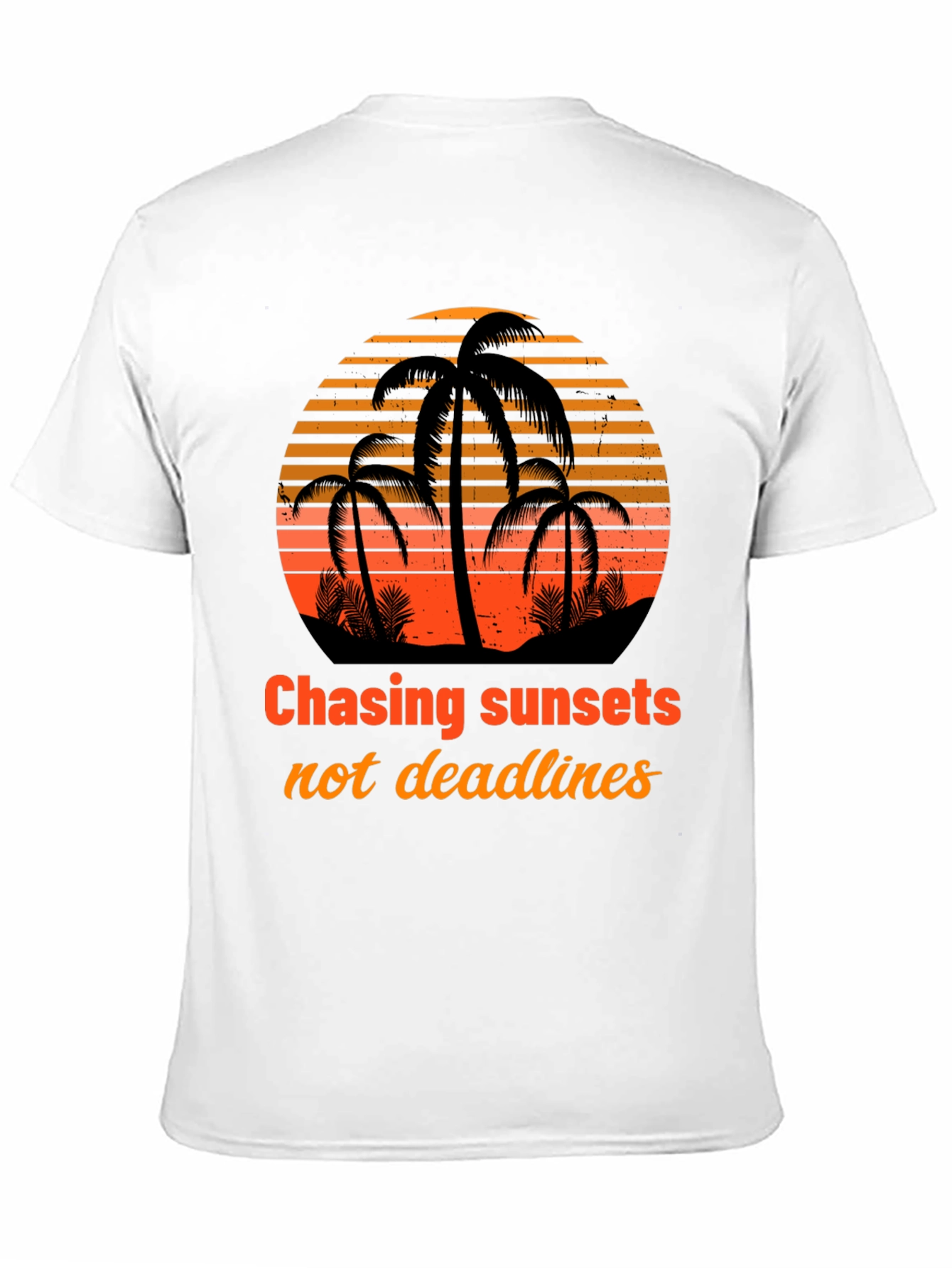 Black Chasing Sunsets T-Shirt - Tropical Design view 11