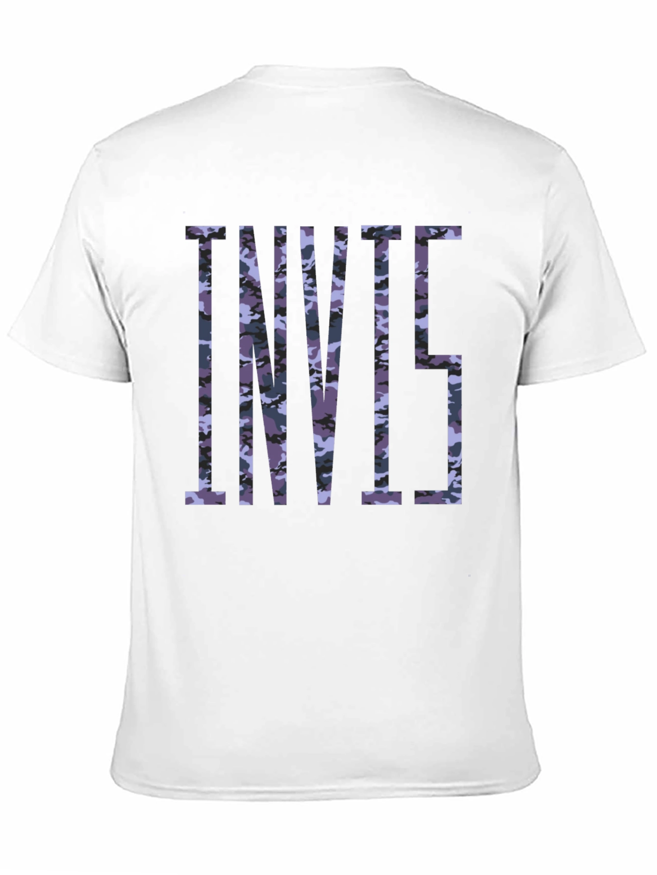 Black Camouflage Print Black T-Shirt view 11