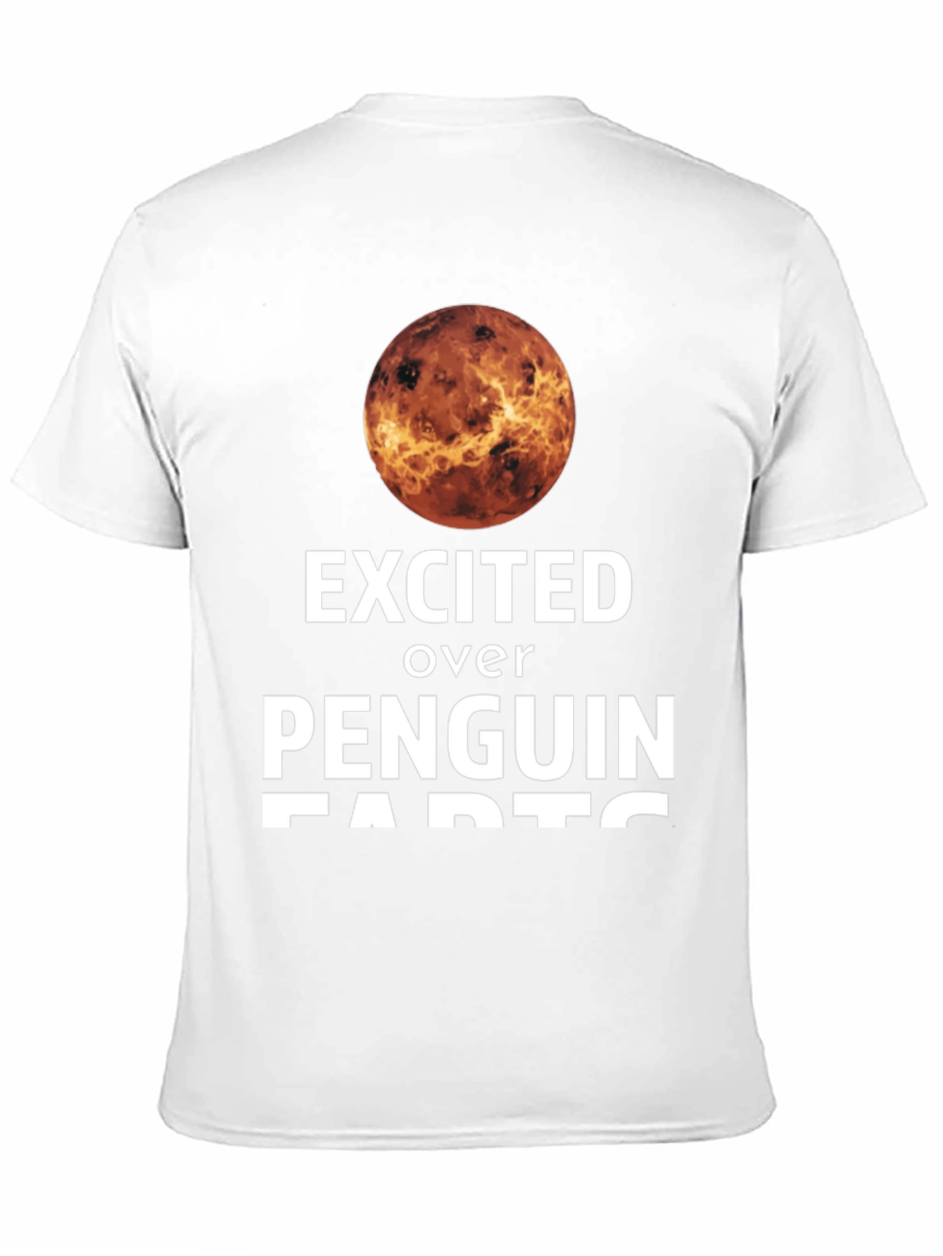 Black Excited Over Penguin Farts T-Shirt view 11