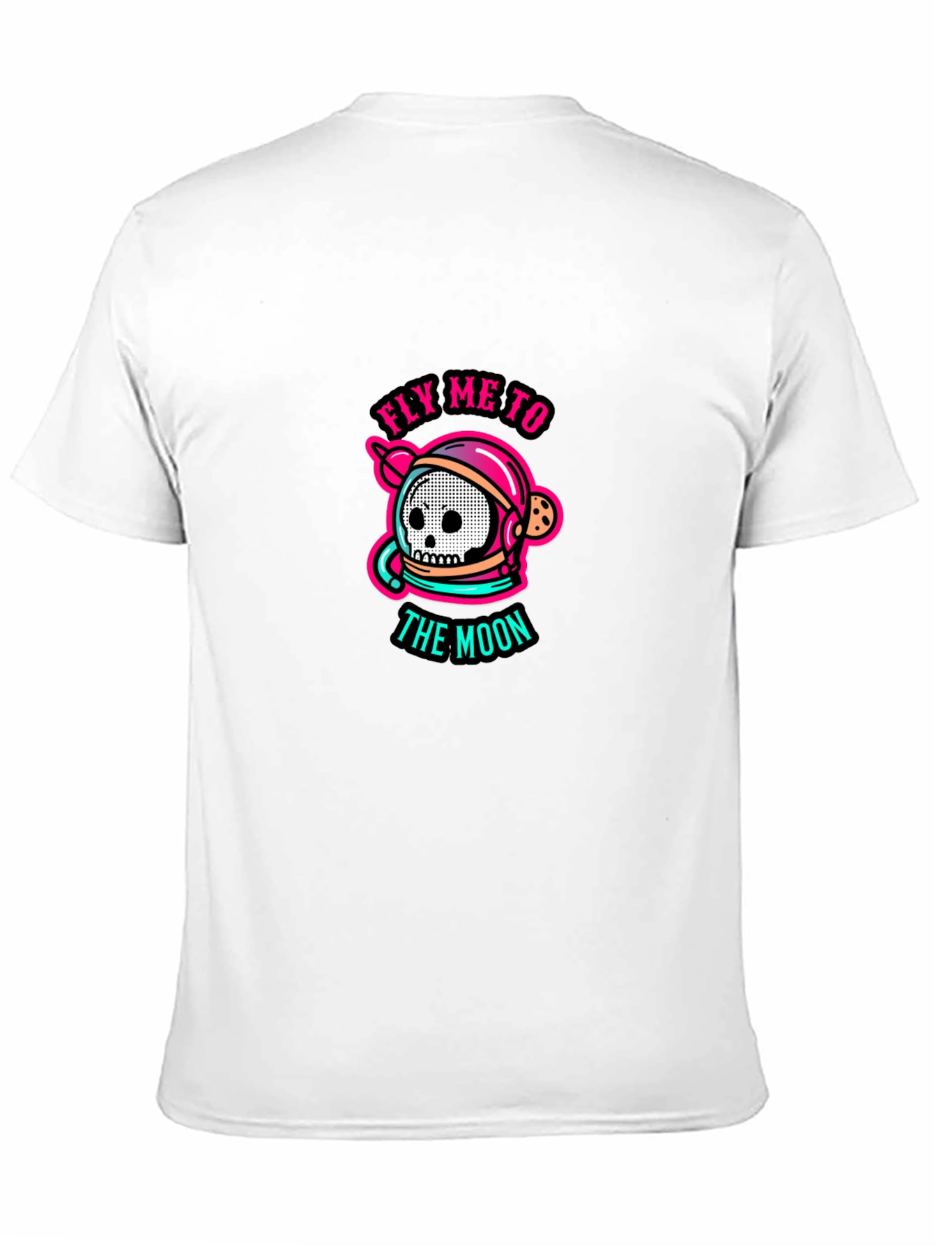 Black Fly Me to the Moon Graphic Tee - Black Cotton Blend T-Shirt view 11