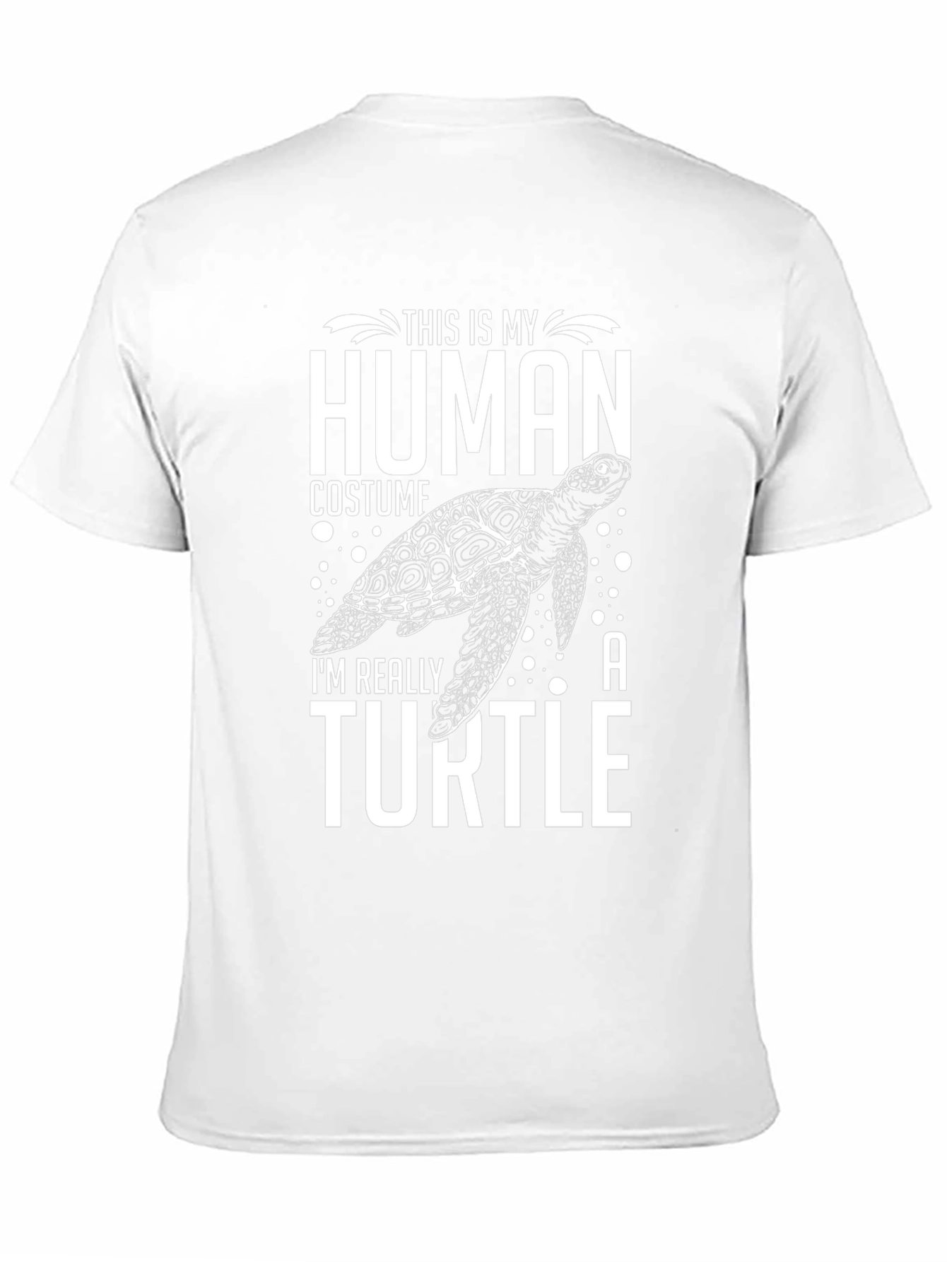 Black Human Costume Turtle T-Shirt view 11