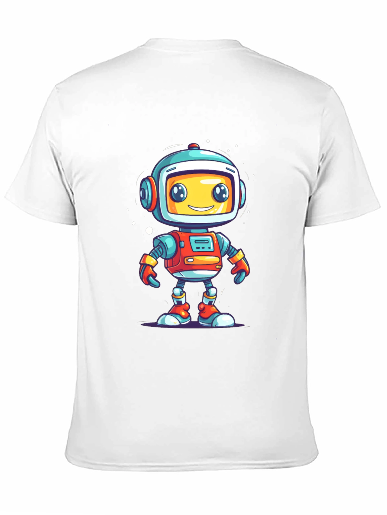 Black Fun Robot Graphic T-Shirt - Black view 11