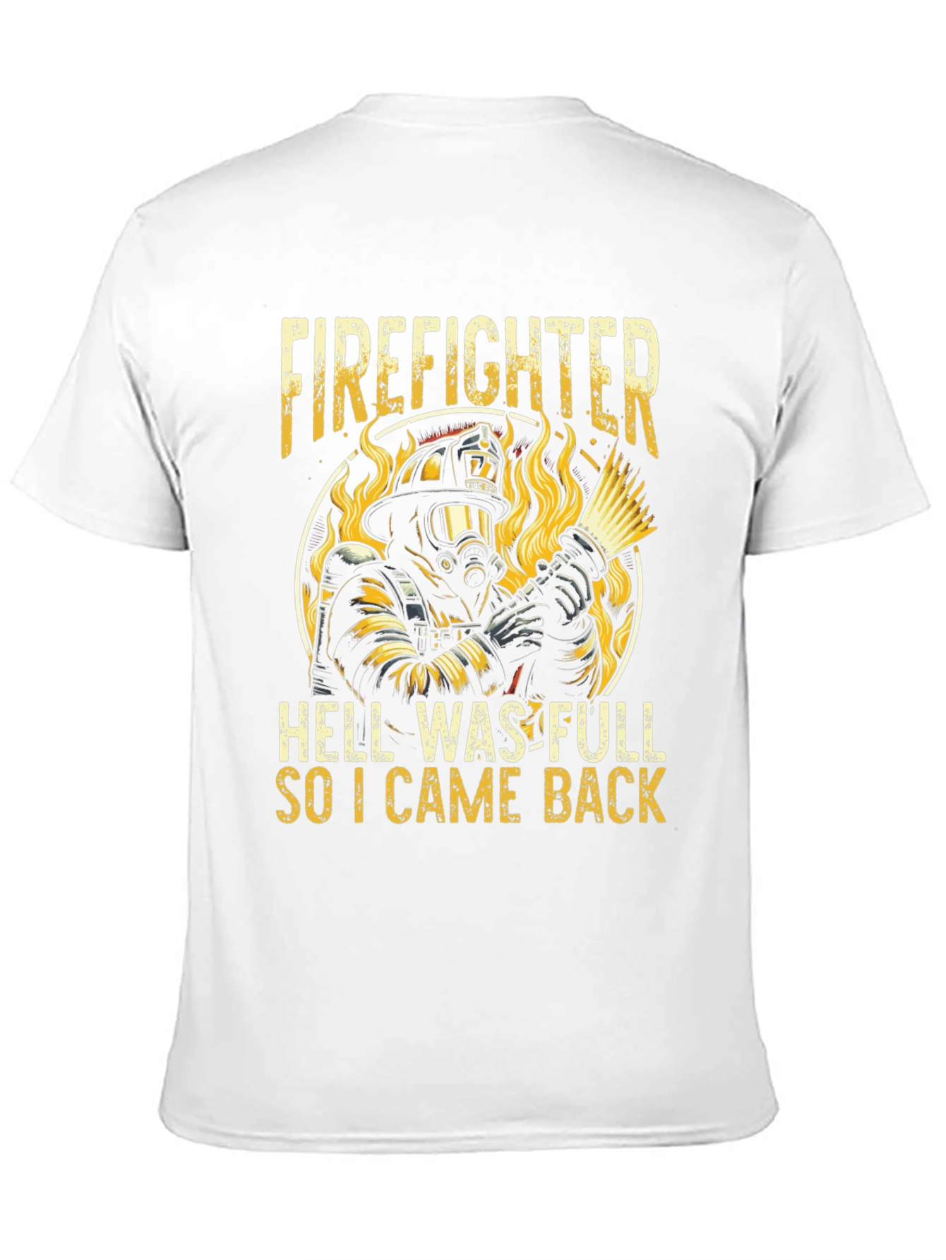 Black Firefighter Graphic T-Shirt view 11