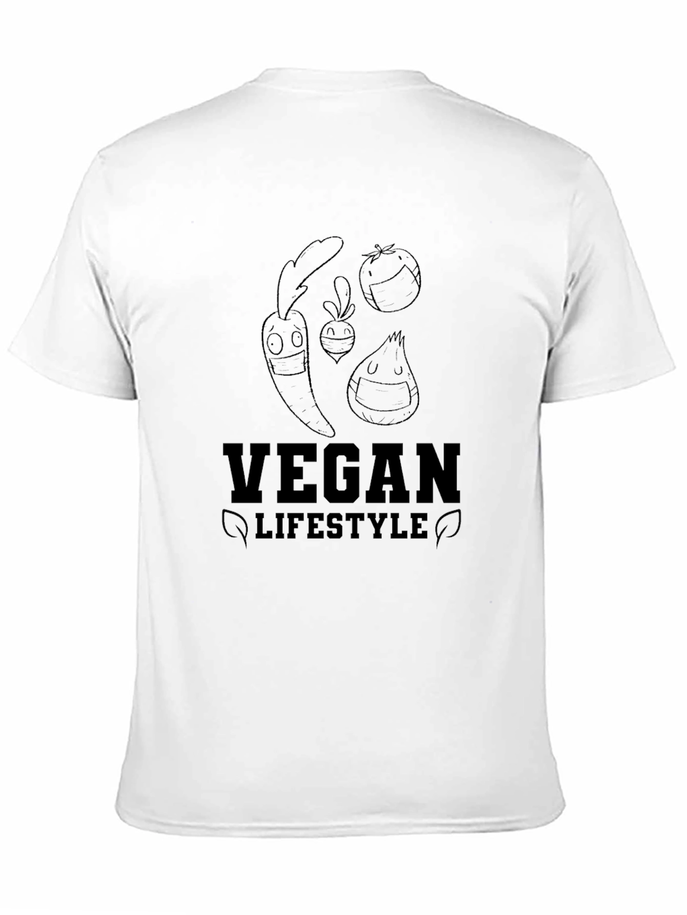 Black Vegan Lifestyle Black Graphic T-Shirt view 11