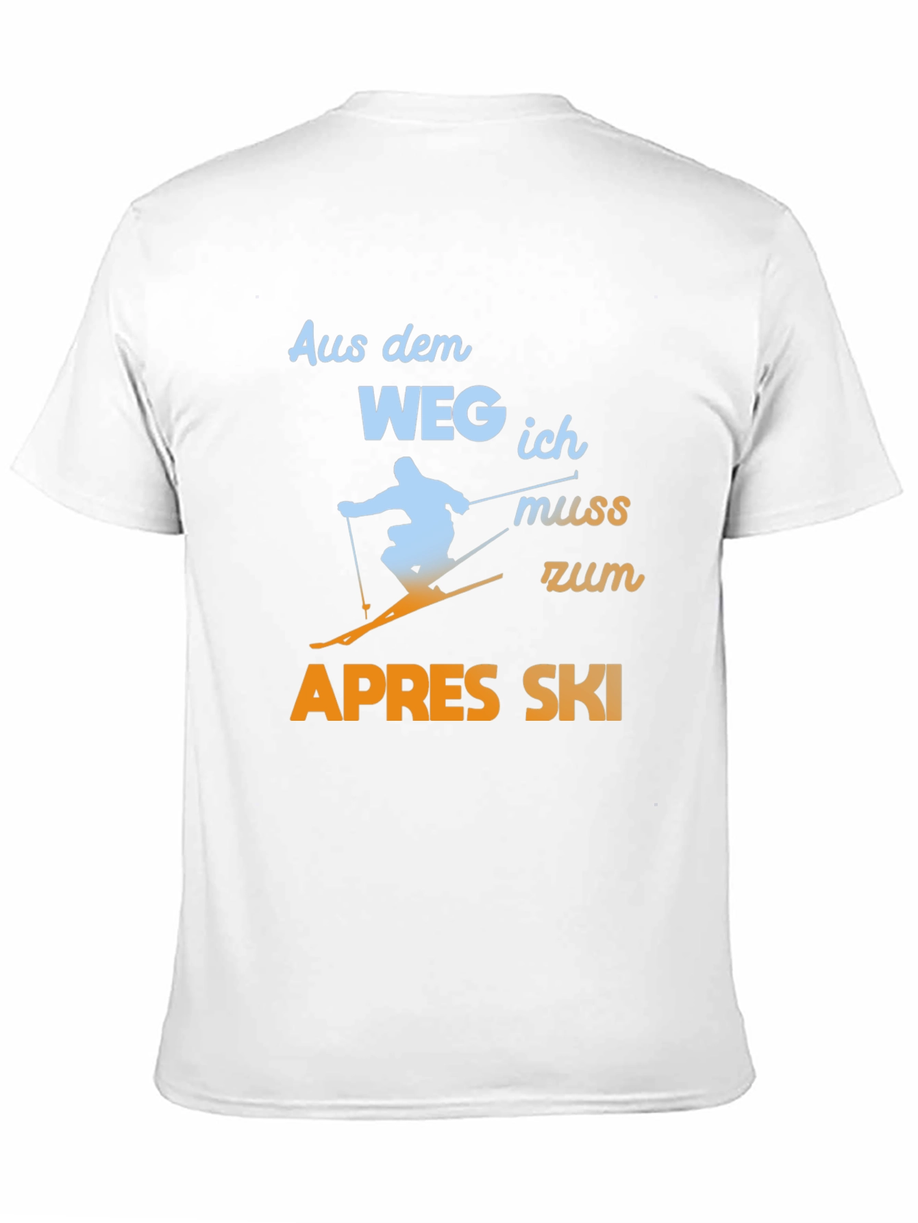 Black Apres Ski T-Shirt - Funny Skiing Tee view 11