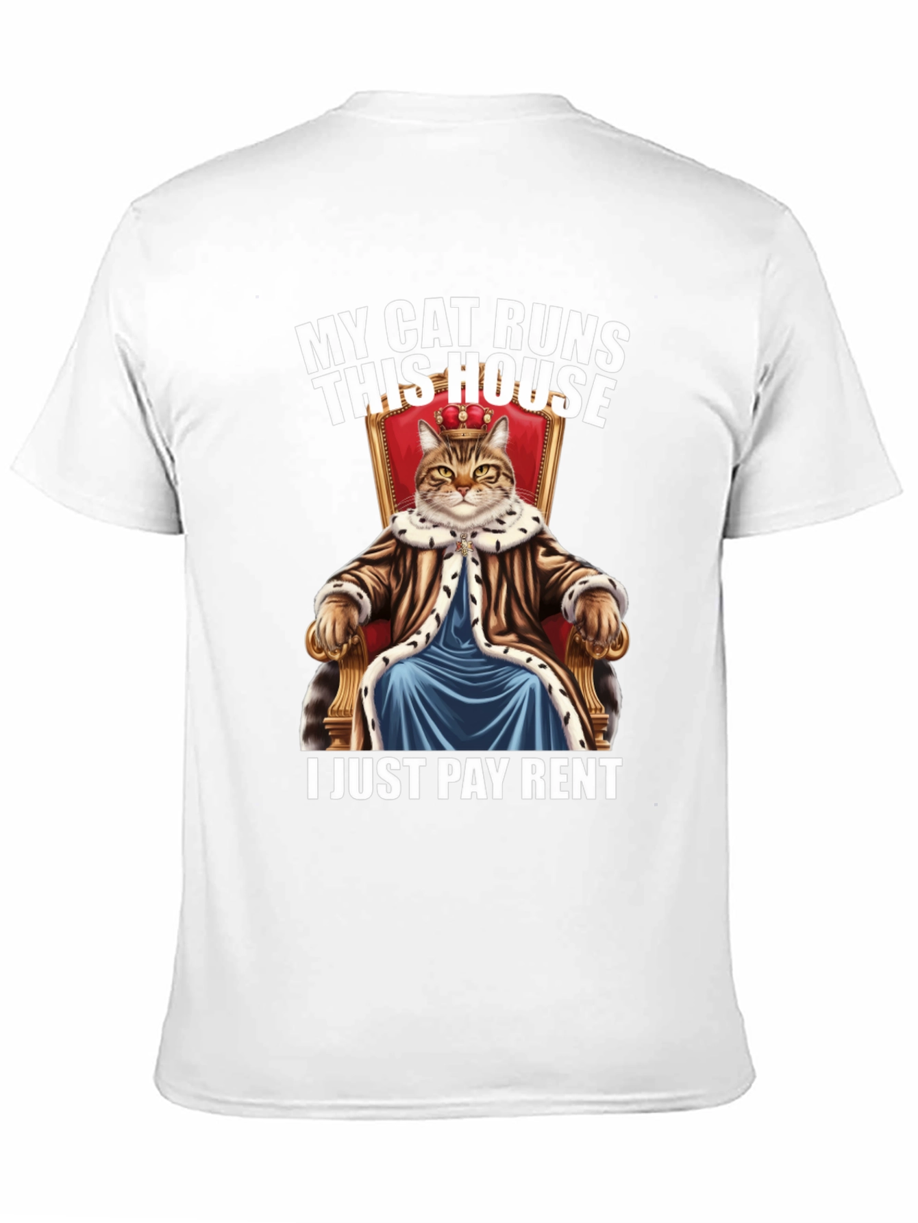 Black My Cat Runs This House Graphic Tee view 11