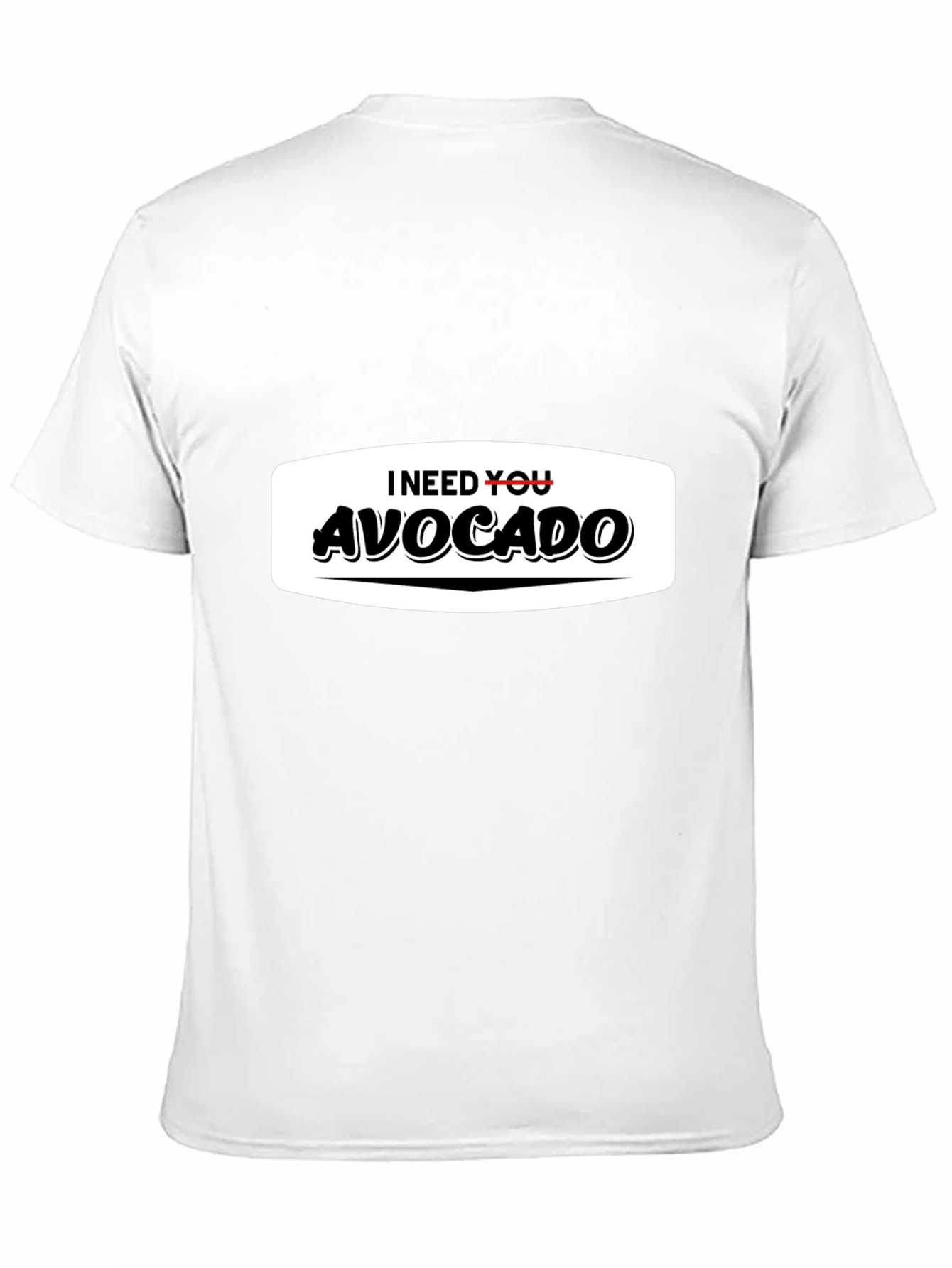 Black I Need You Avocado Funny Graphic T-Shirt view 11