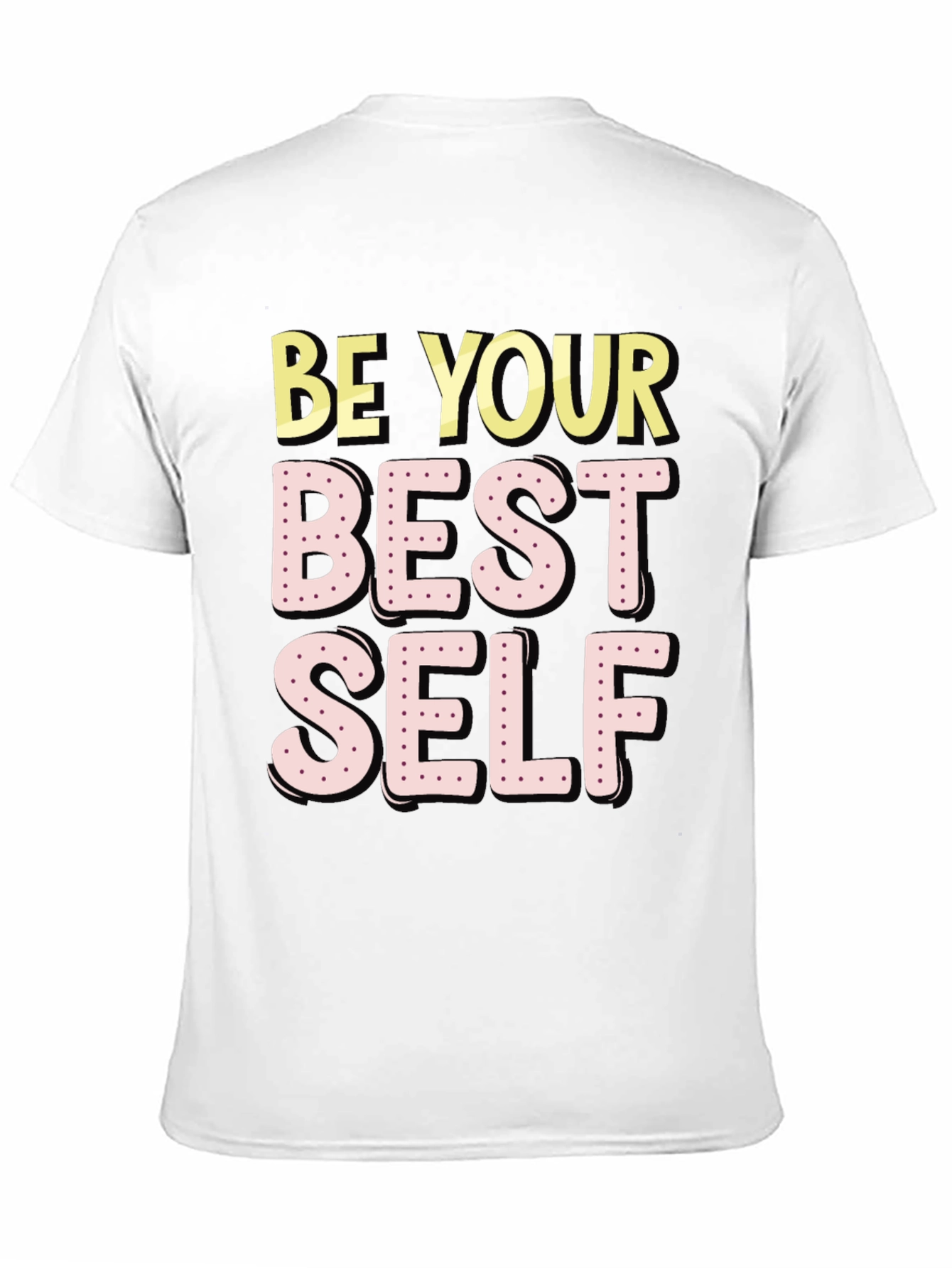 Black Be Your Best Self T-Shirt - Motivational Graphic Tee view 11