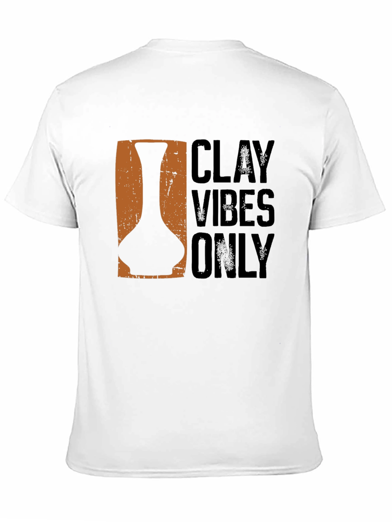 Black Clay Vibes Only Graphic T-Shirt view 11
