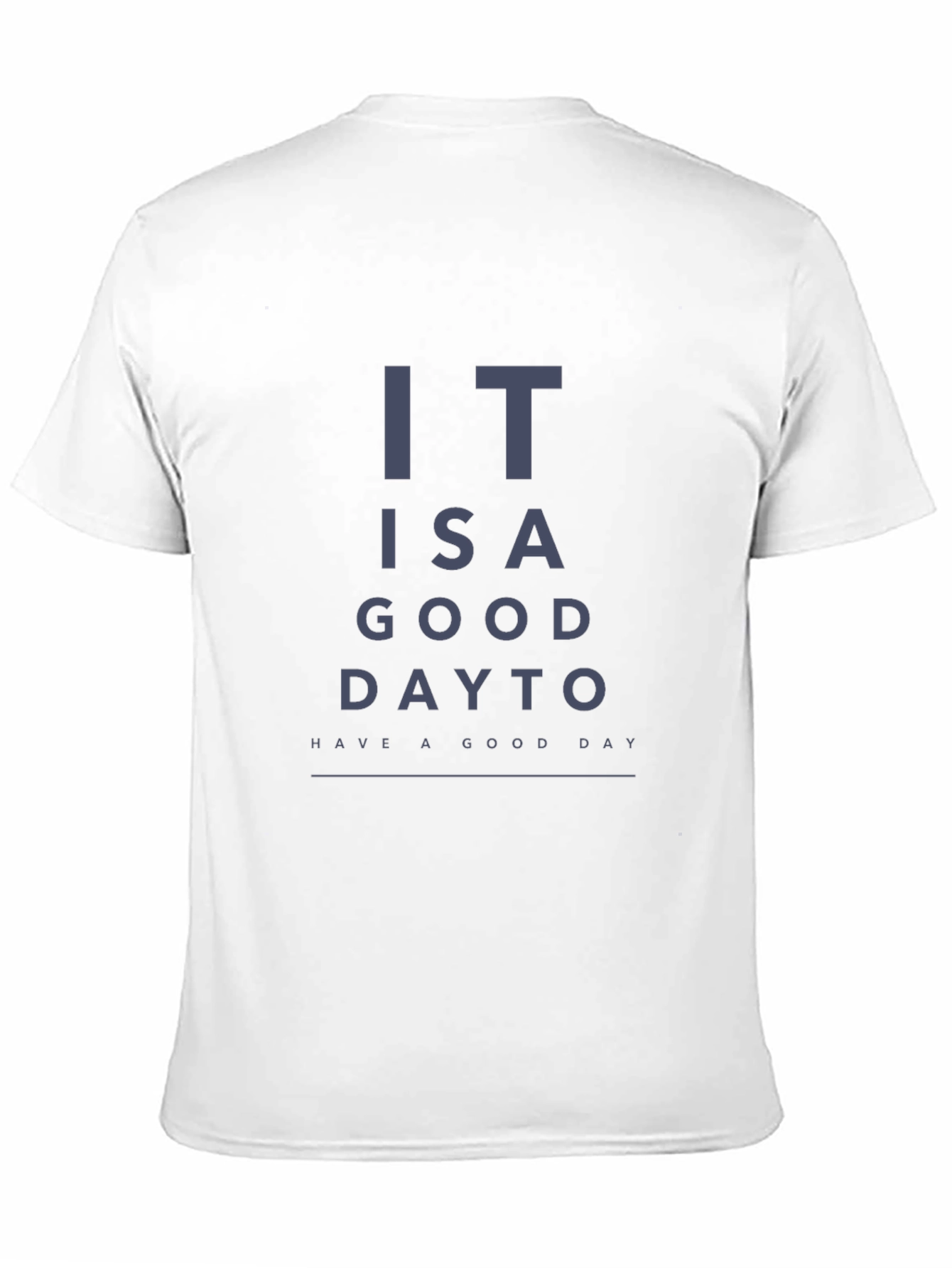 Black Humorous 'Good Day' Eye Chart Graphic Tee view 11