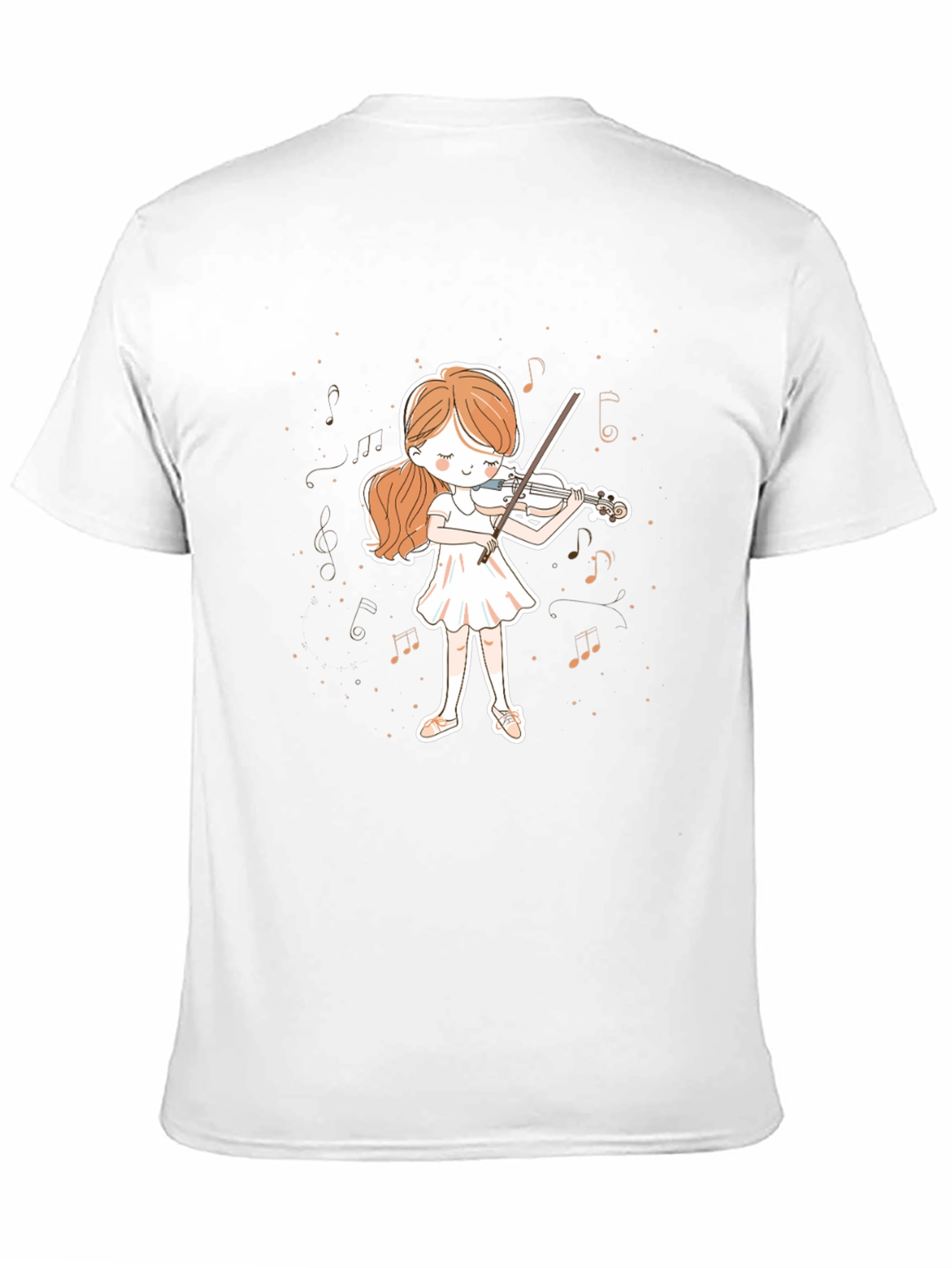 Black Girl Playing Violin Graphic Tee - Music Lover T-Shirt view 11