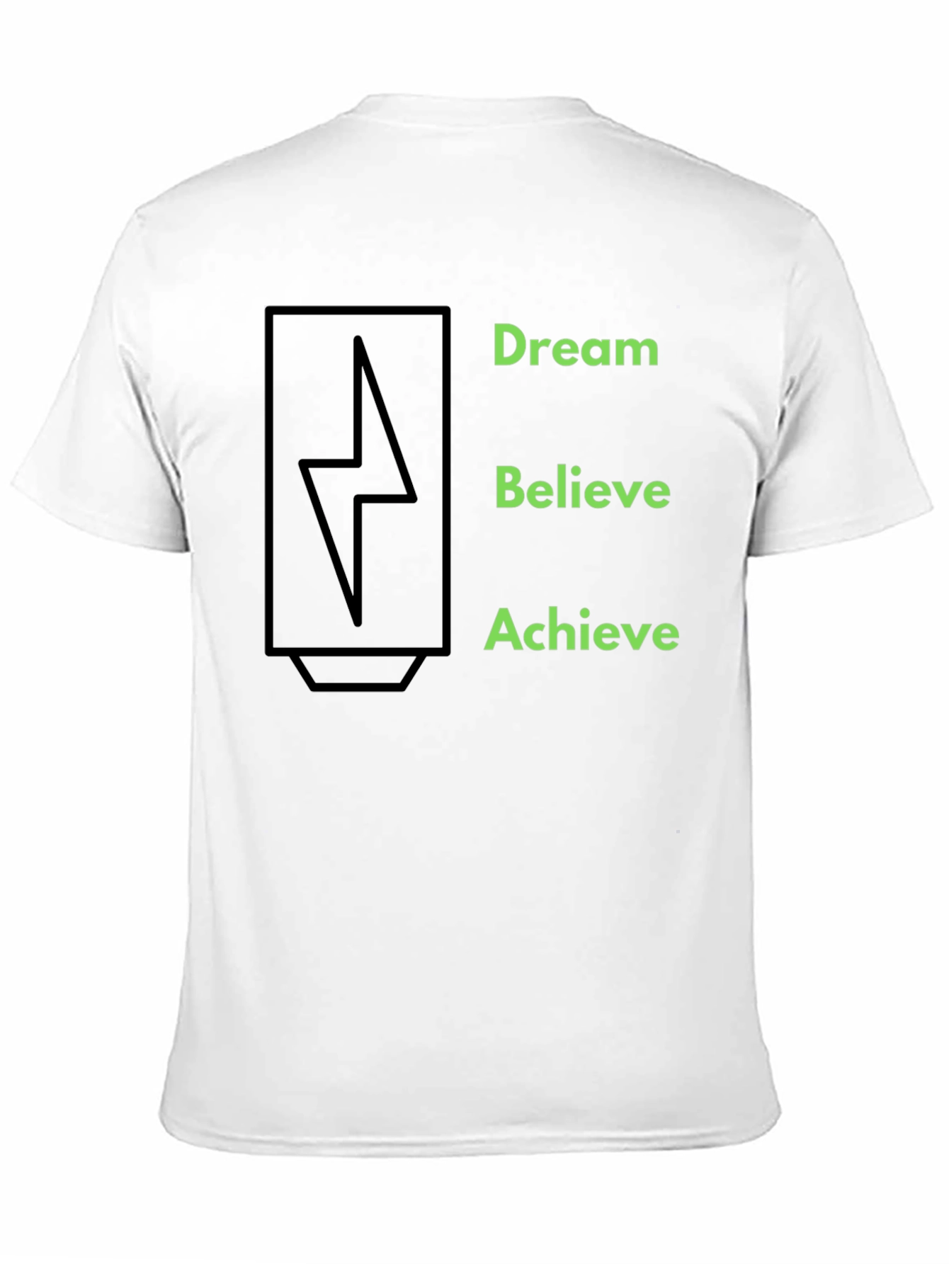 Black Dream Believe Achieve Graphic Tee view 11