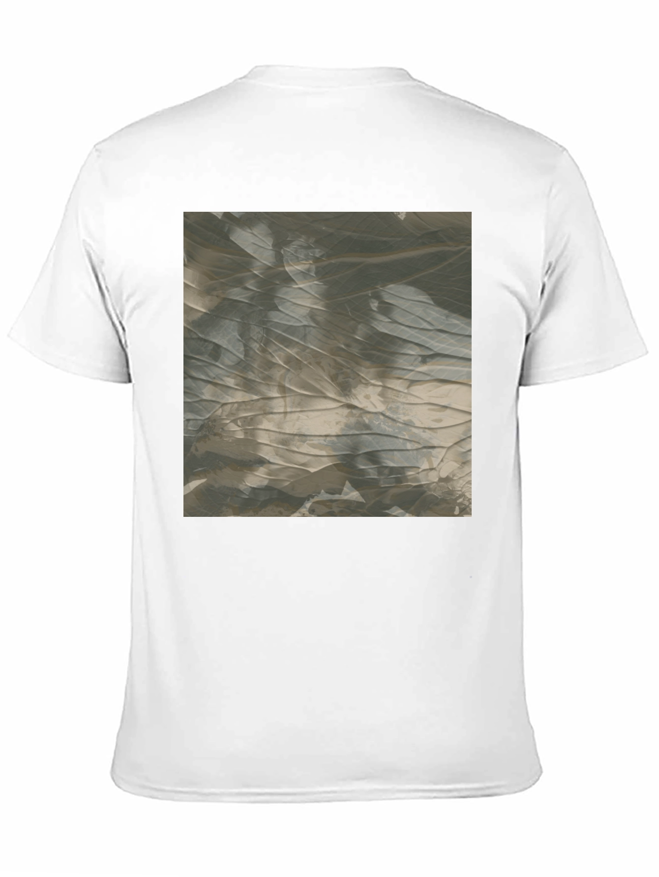 Black Abstract Pattern Black T-Shirt view 11