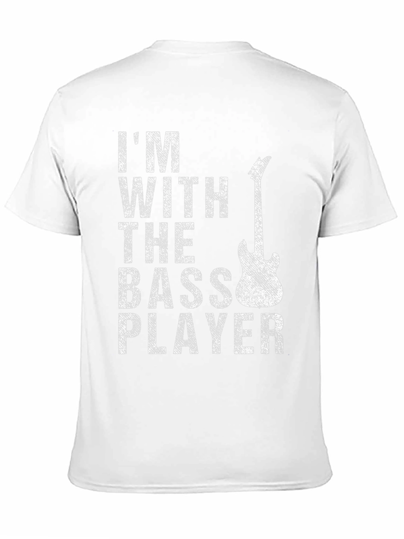 Black I'm With the Bass Player Black T-Shirt view 11