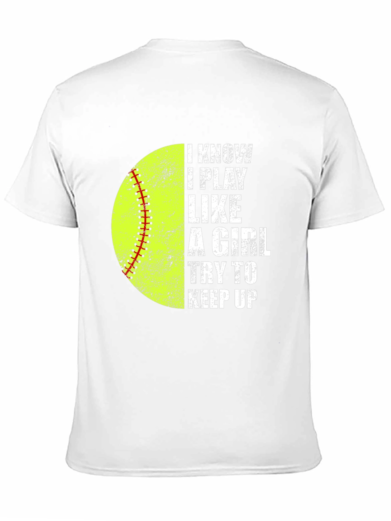 Black I Know I Play Like a Girl T-Shirt view 11