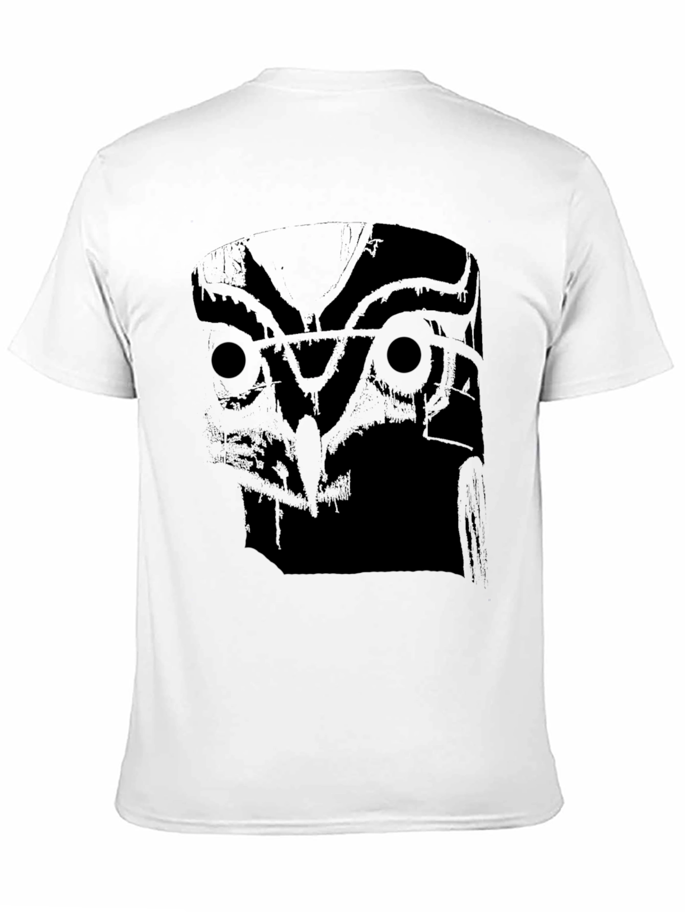 Black Men's Black Owl Graphic T-Shirt view 11