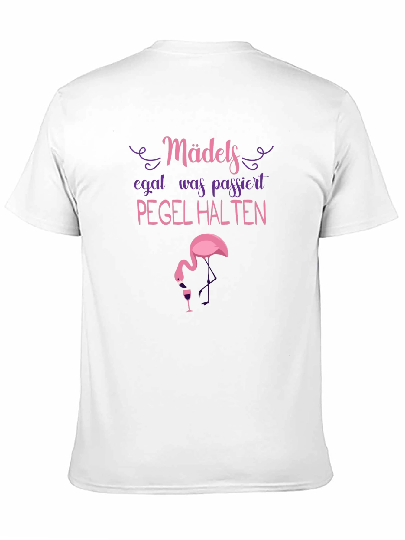 Black Funny German Drinking Flamingo T-Shirt view 11