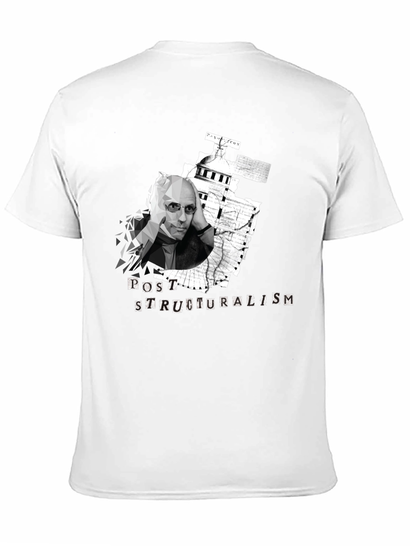 Black Post-Structuralism Graphic Black T-Shirt view 11