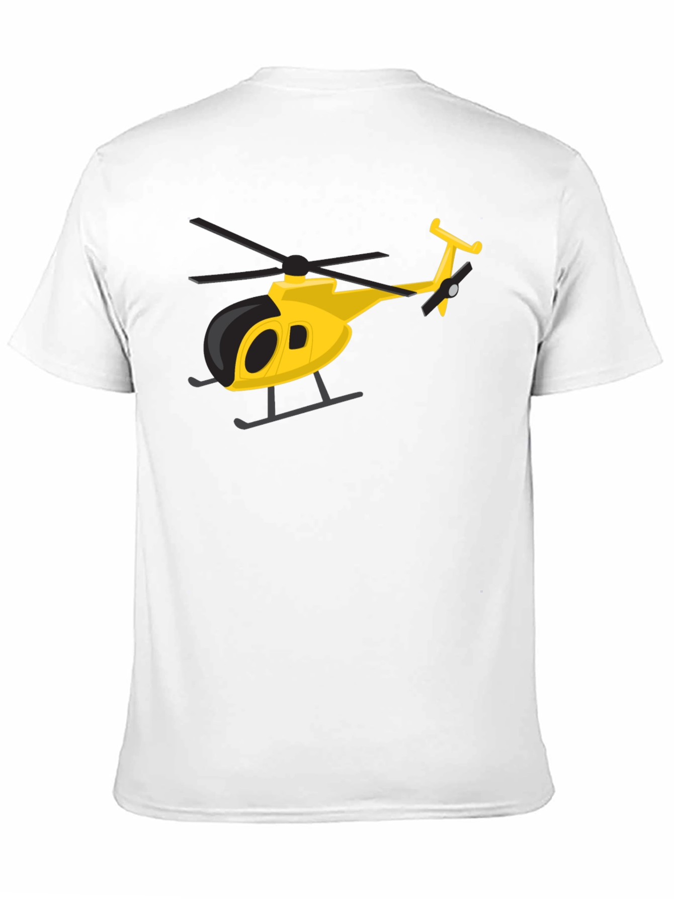 Black Helicopter Graphic Tee - Black Crew Neck view 11