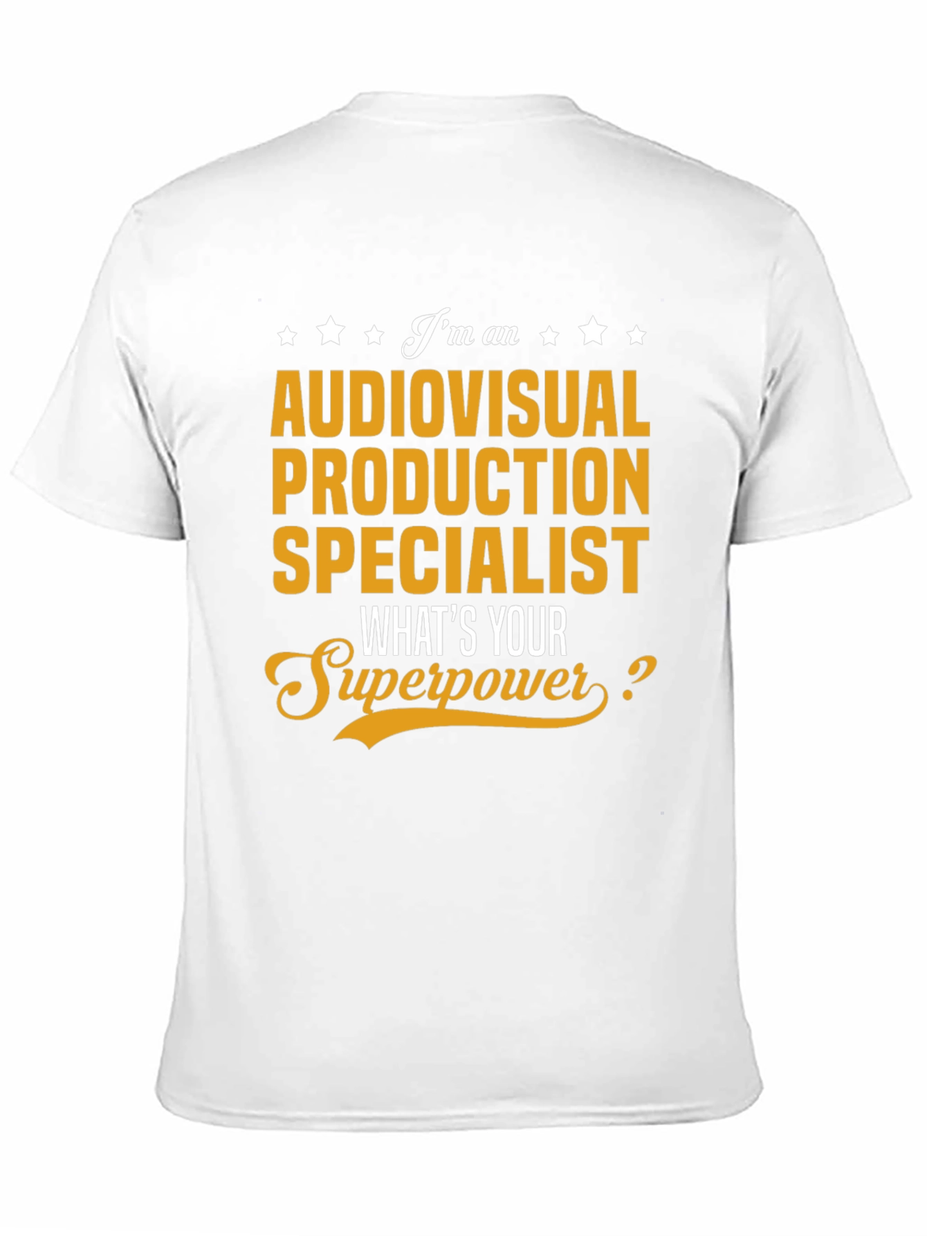 Black Audiovisual Production Specialist T-Shirt view 11