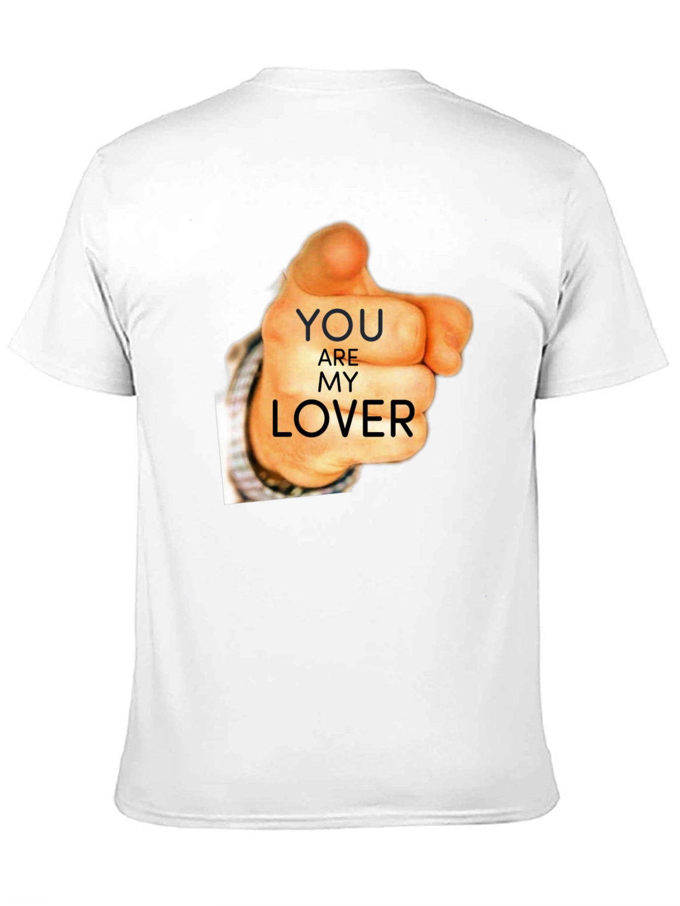 Black You Are My Lover Graphic Tee - Black Cotton T-Shirt view 11