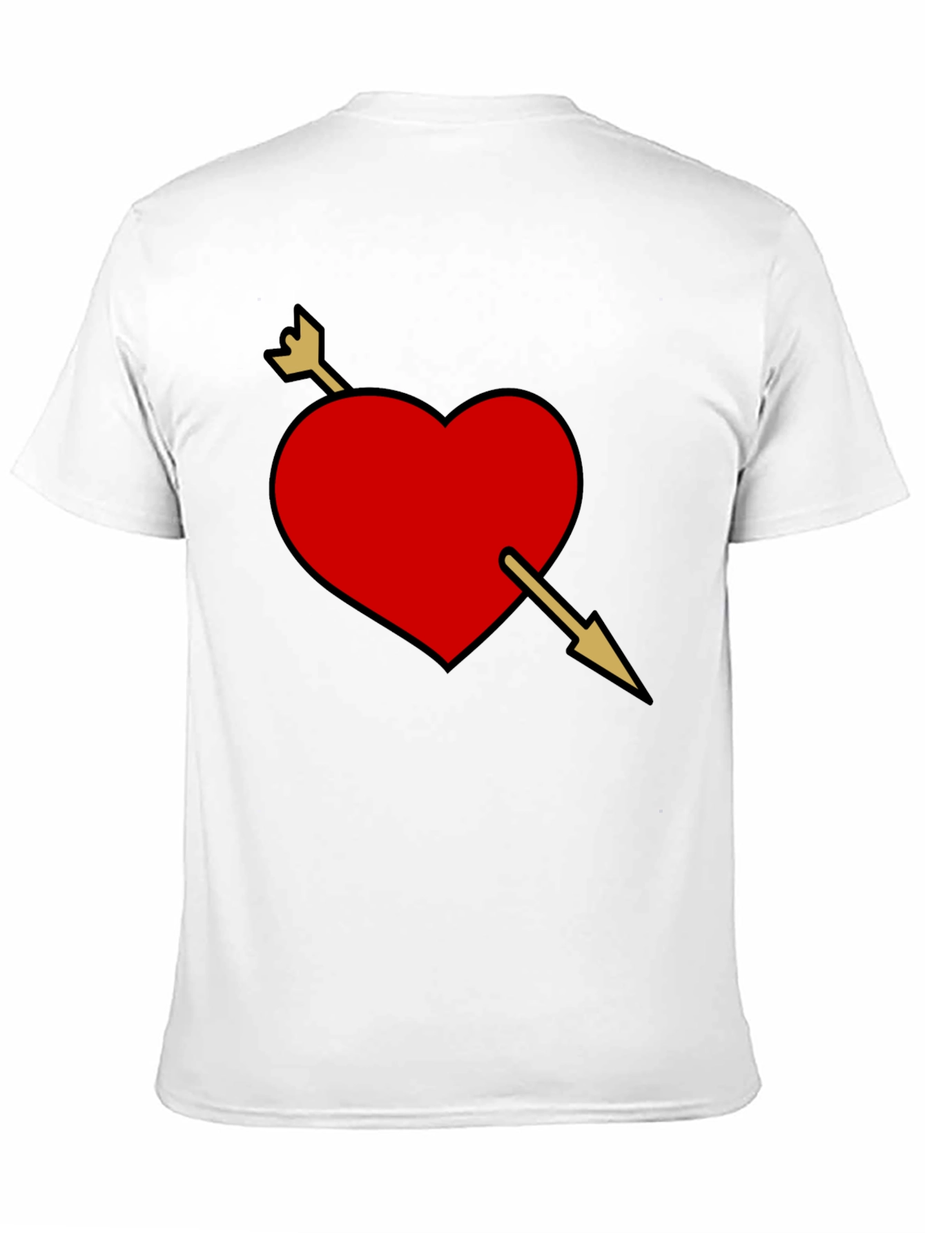 Black Heart Arrow Graphic Black Tee view 11