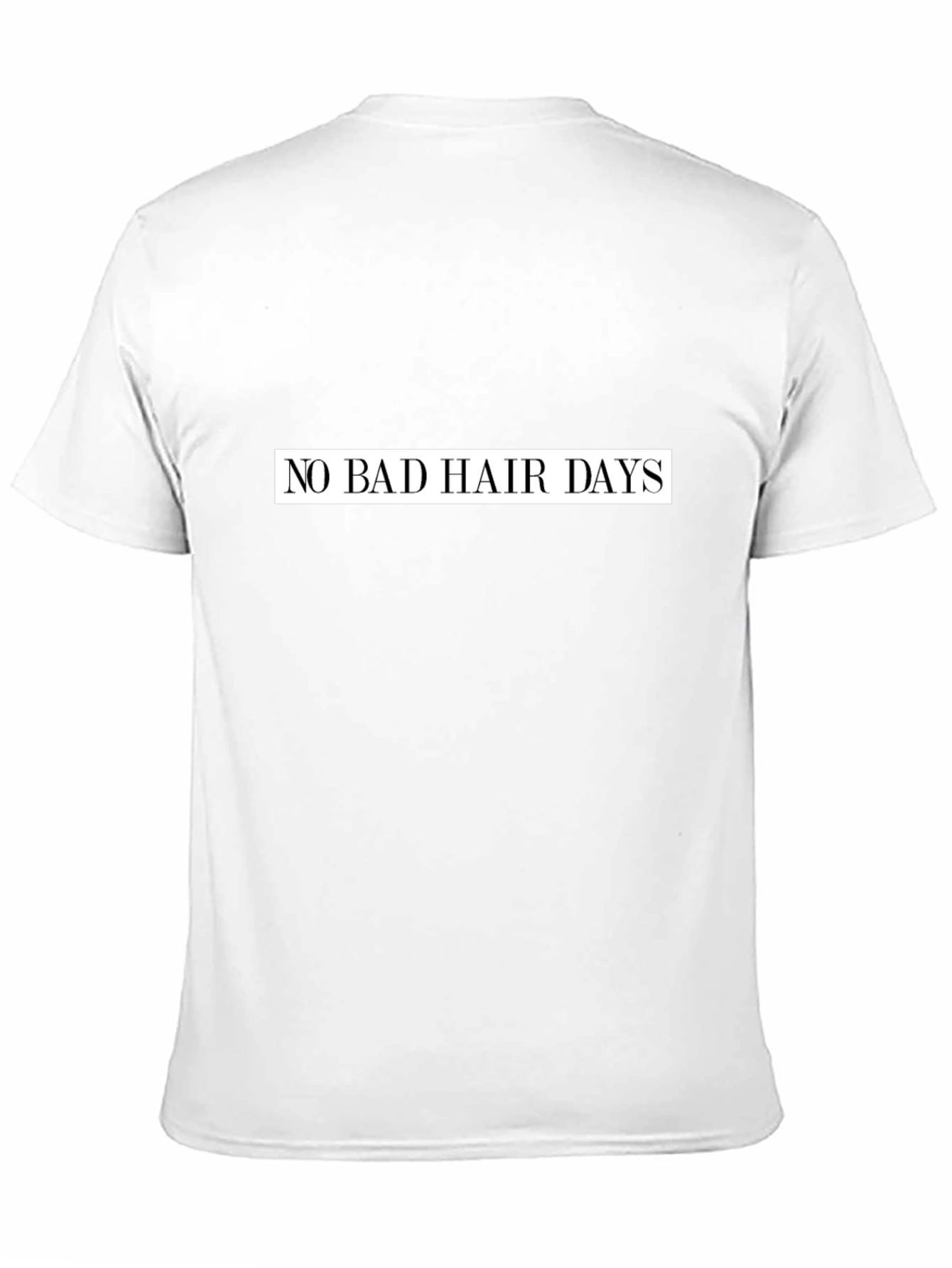 Black No Bad Hair Days Graphic Tee - Black Casual Shirt view 11
