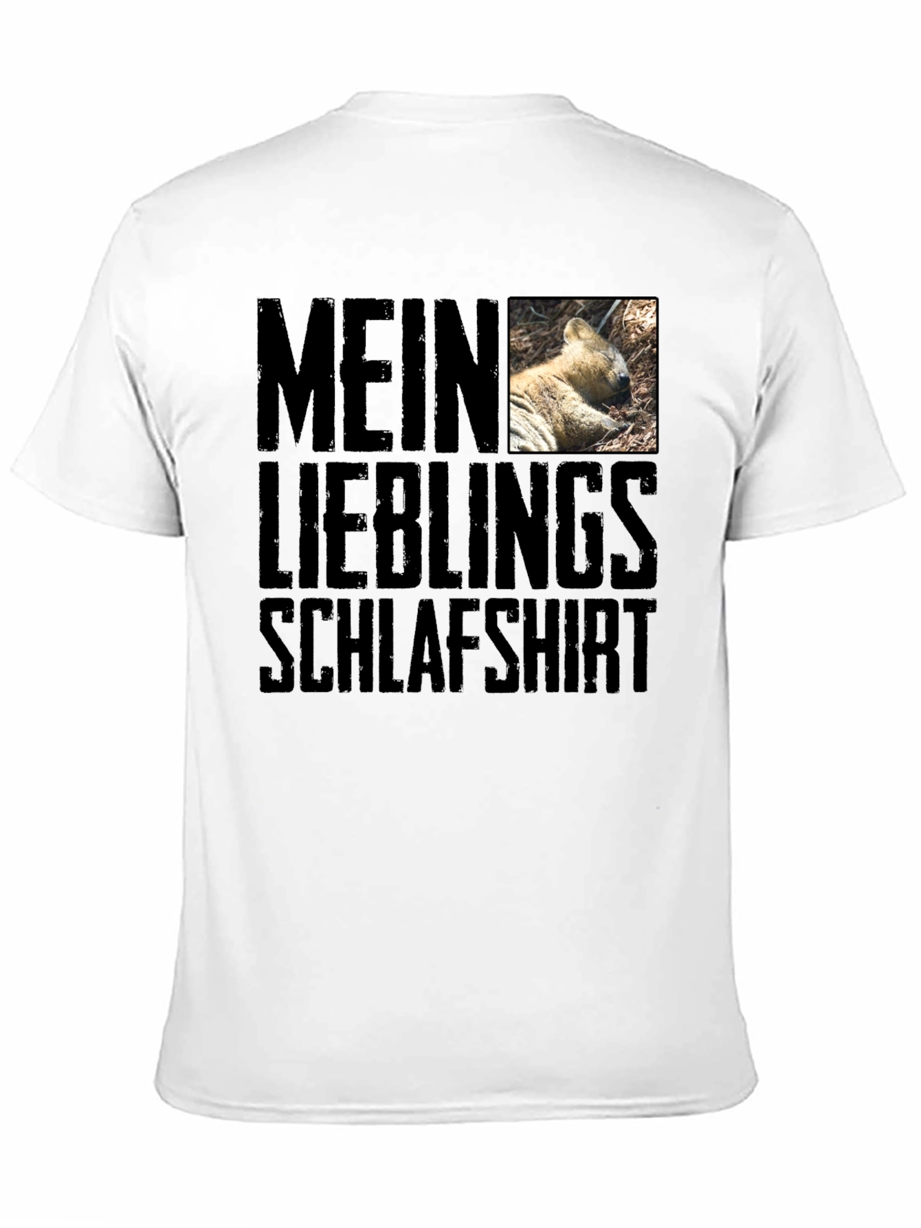 Black Mein Lieblings Schlafshirt - Novelty Graphic T-Shirt view 11