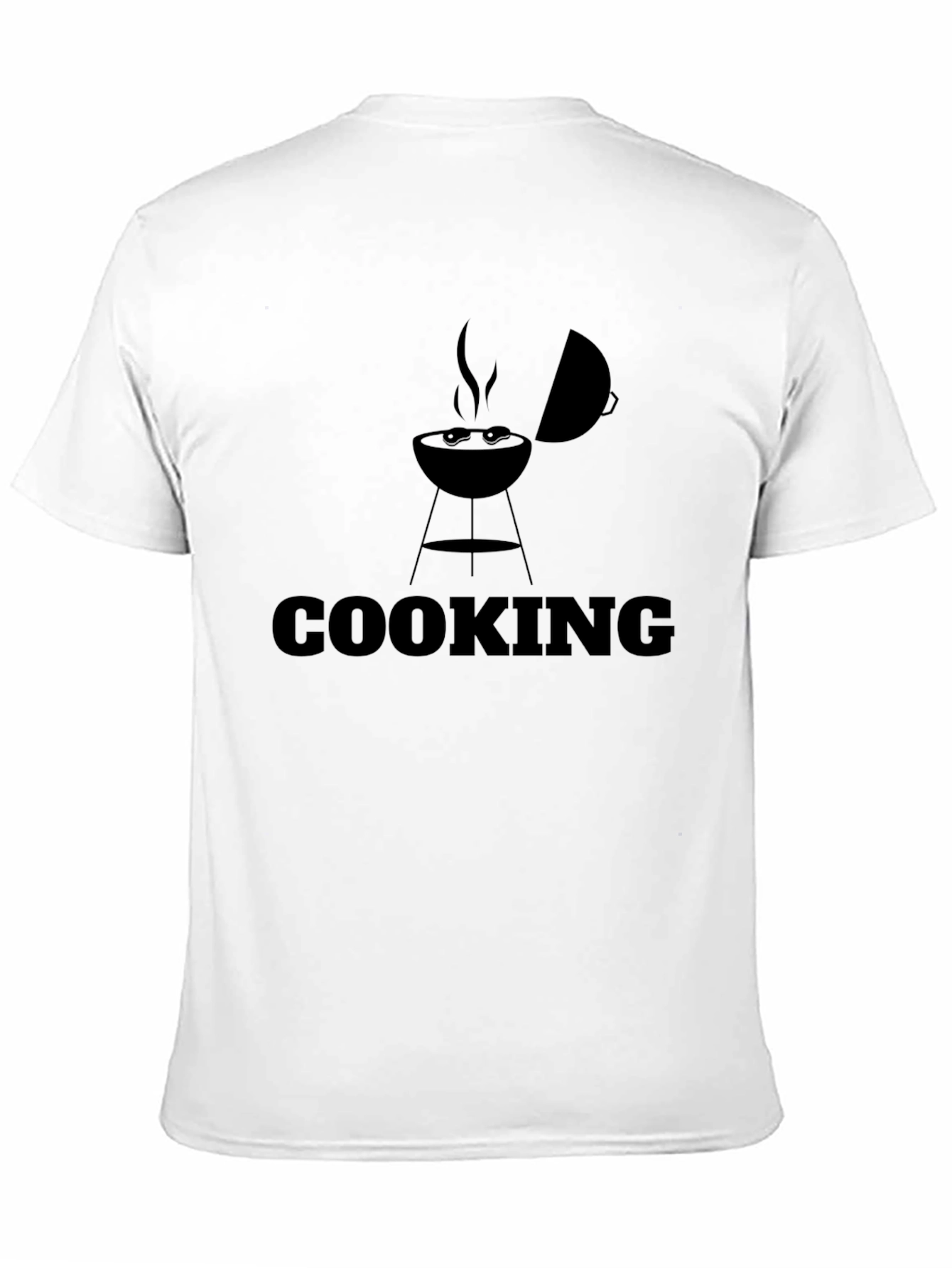 Black Cooking BBQ Graphic T-Shirt - Black view 11