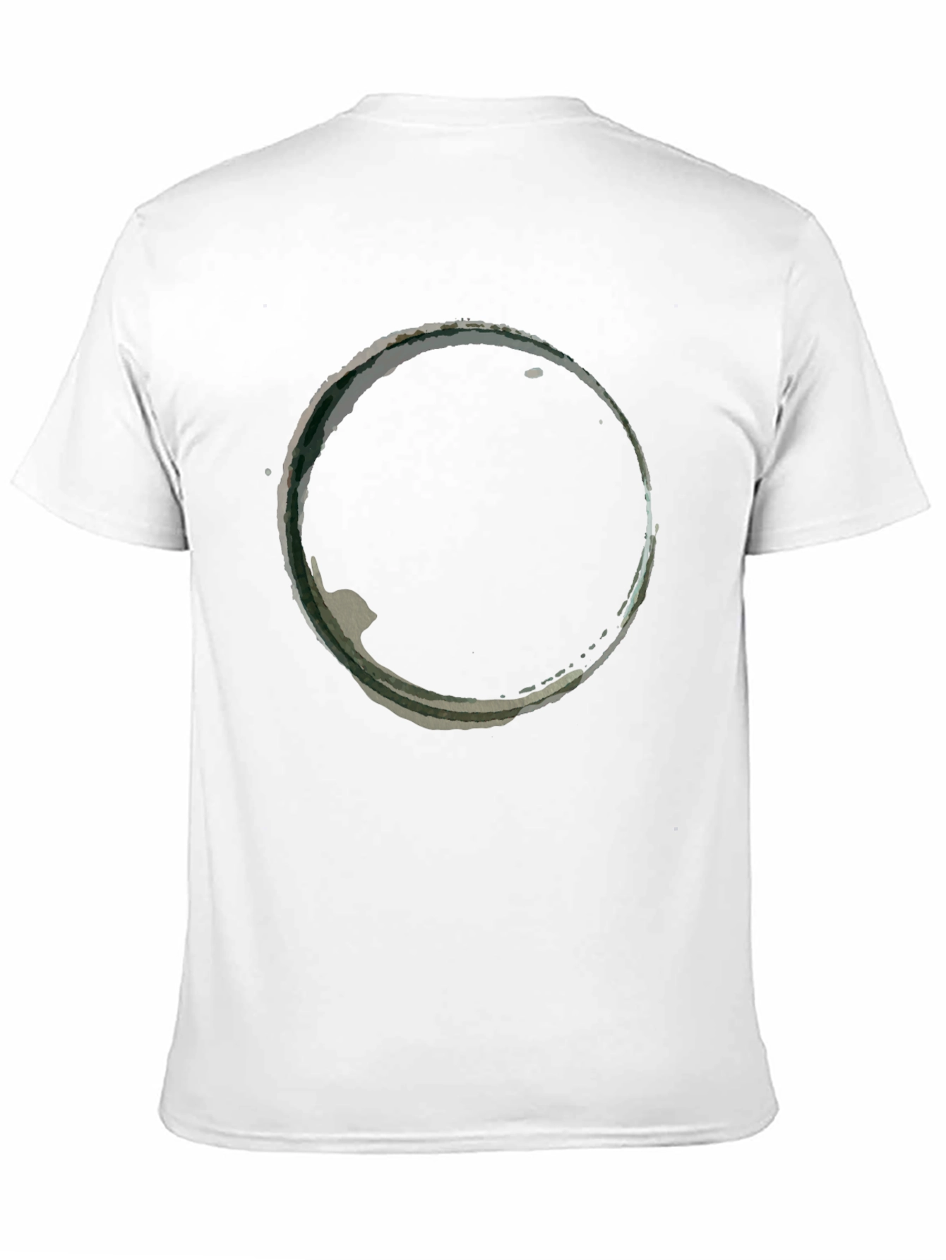 Black Abstract Circle Graphic Black T-Shirt view 11