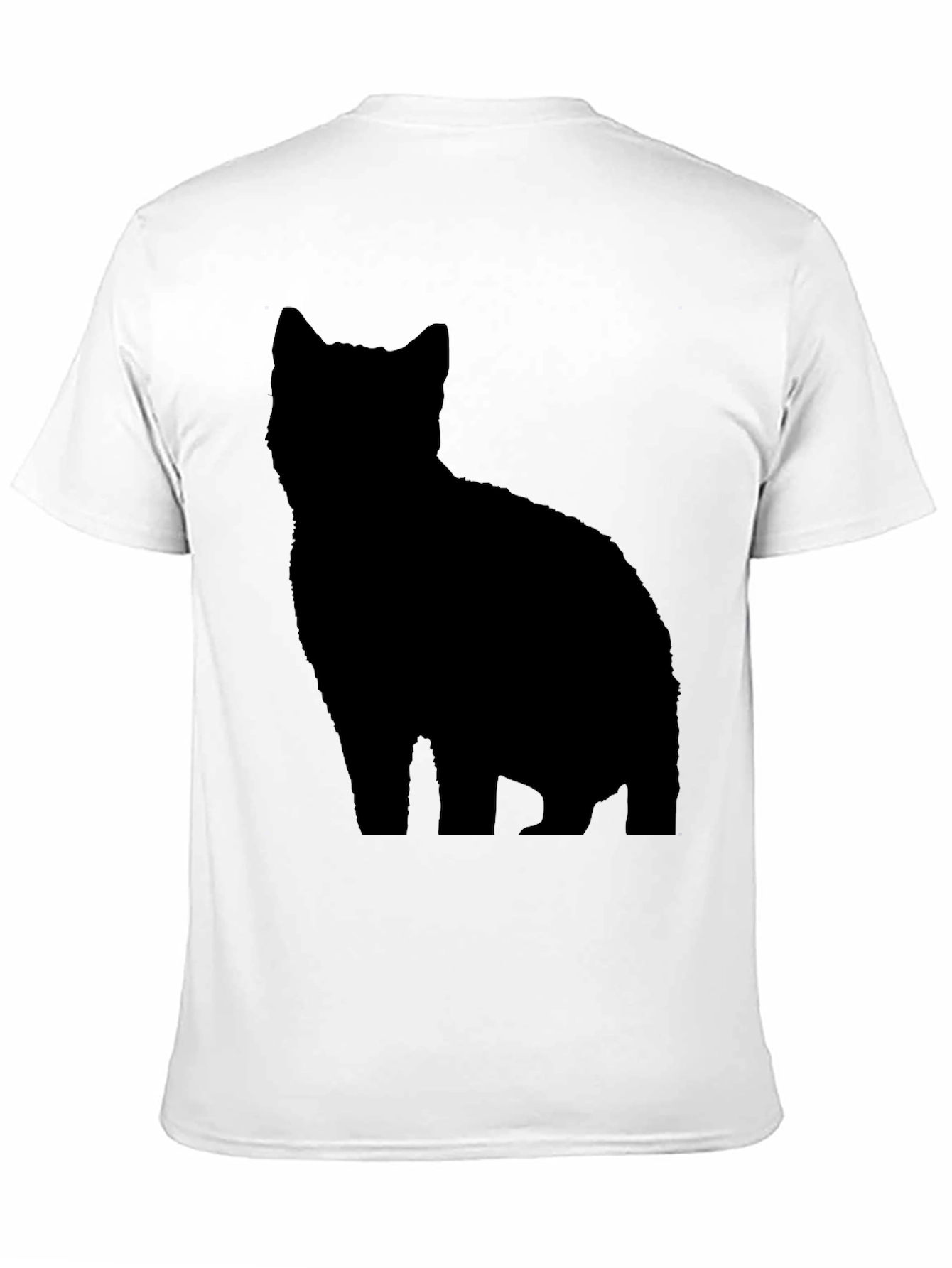 Black Black Cat Silhouette T-Shirt - Stylish & Unique Tee view 11