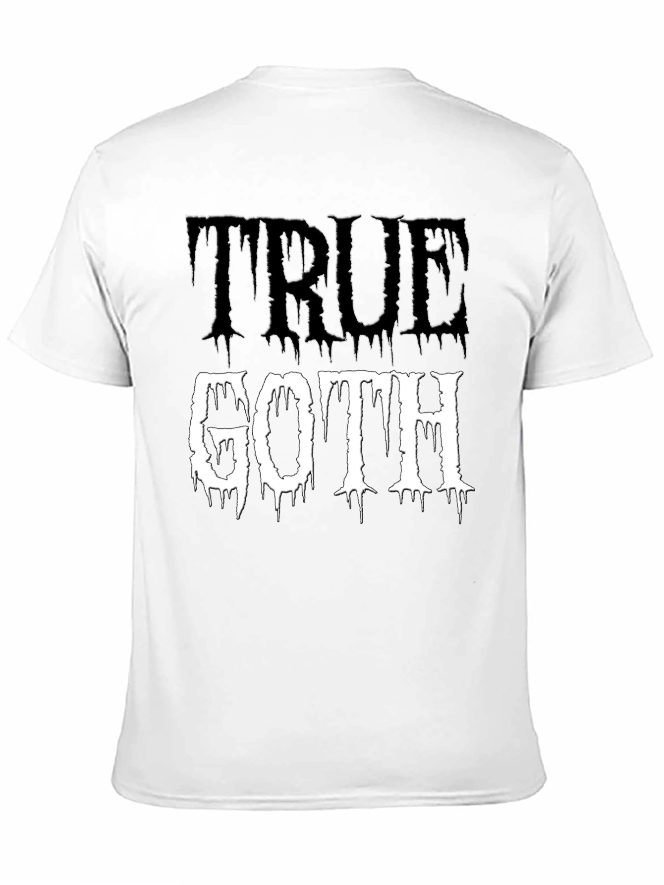 Black True Goth Graphic T-Shirt - Black view 11