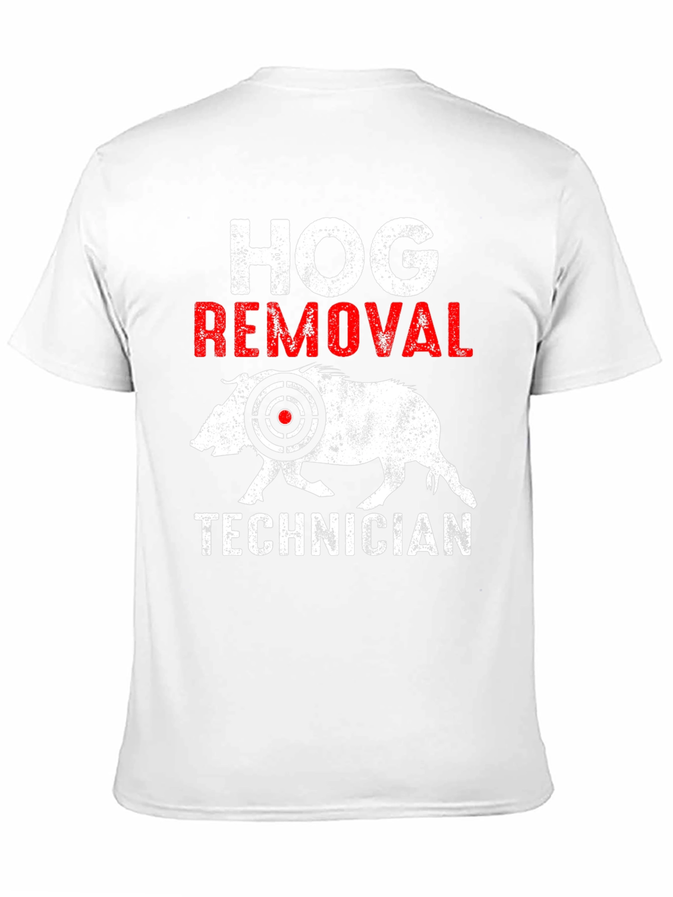 Black Hog Removal Technician T-Shirt view 11