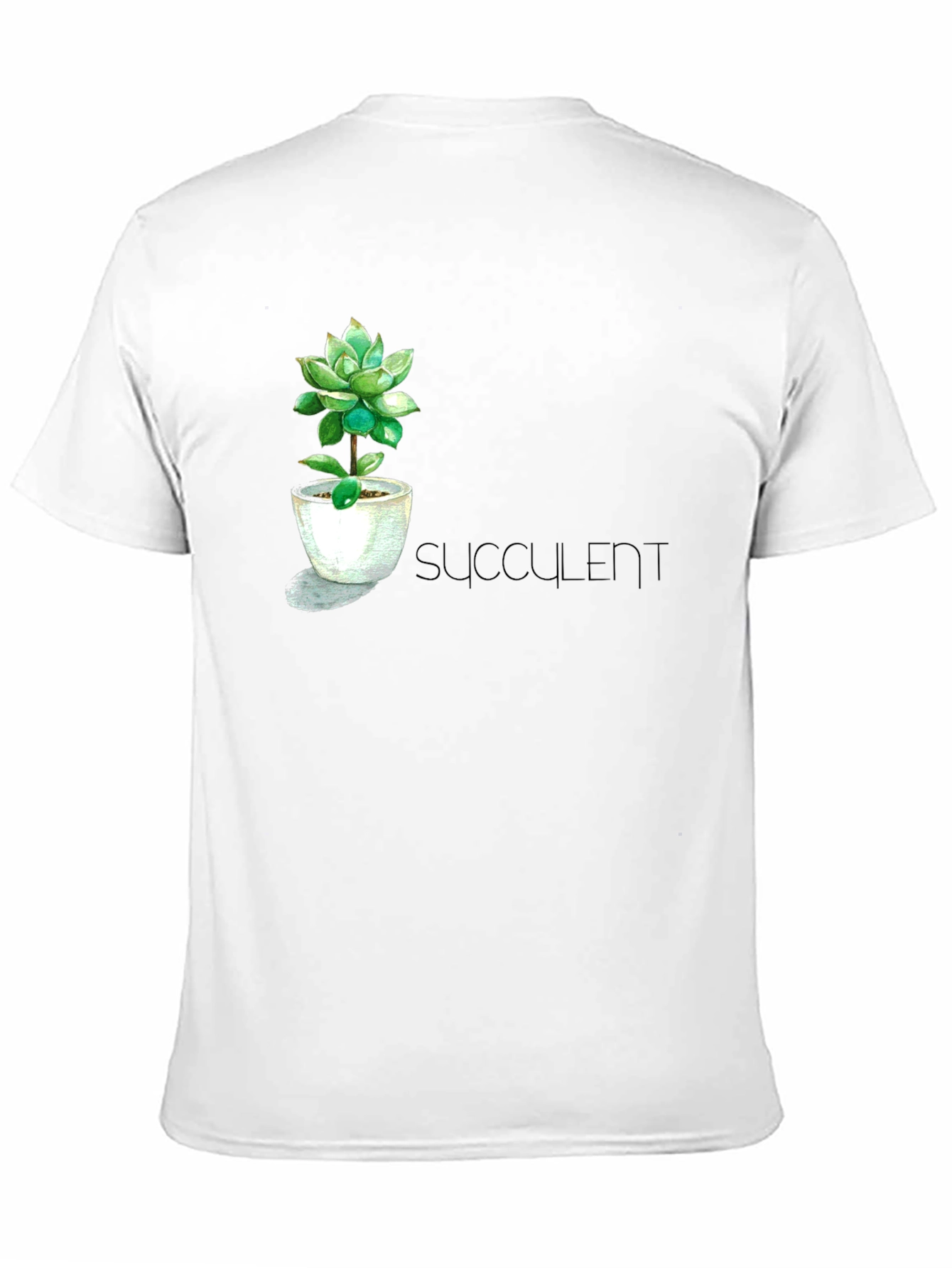 Black Stylish Succulent T-Shirt view 11