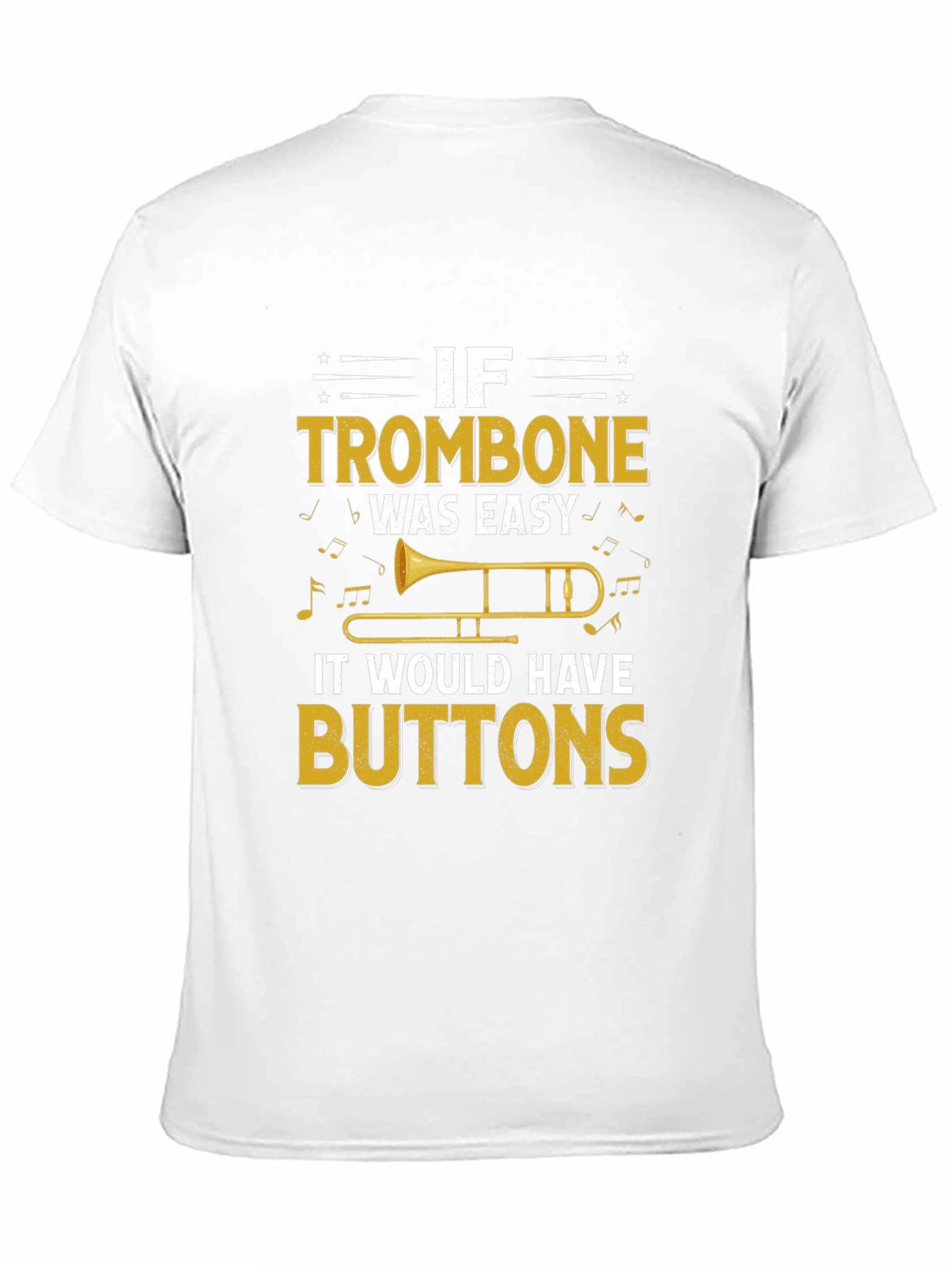 Black If Trombone Was Easy T-Shirt view 11